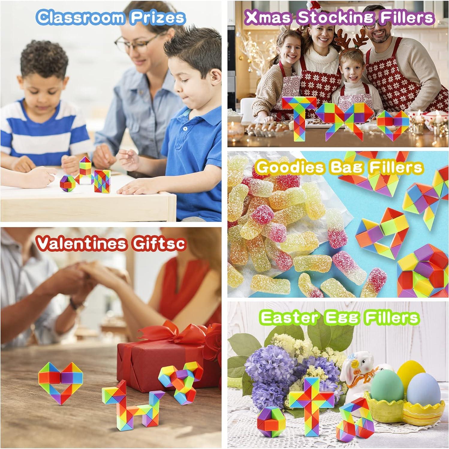 30 Juguetes de Rompecabezas Retorcidos Ganowo Arcoíris