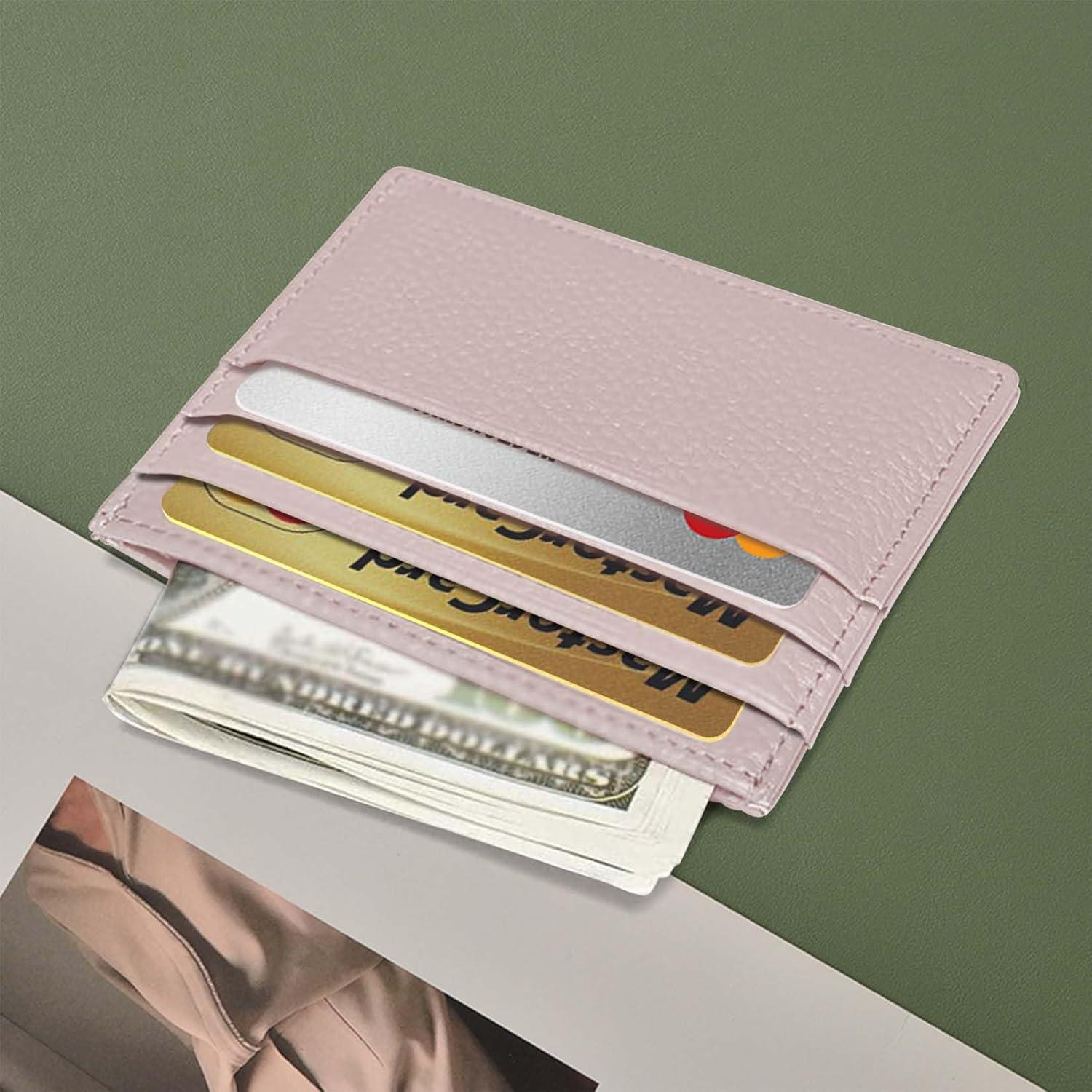 Cartera de Cuero Genuino M-Plateau Ultra Delgada Unisex 10.4x7.8cm