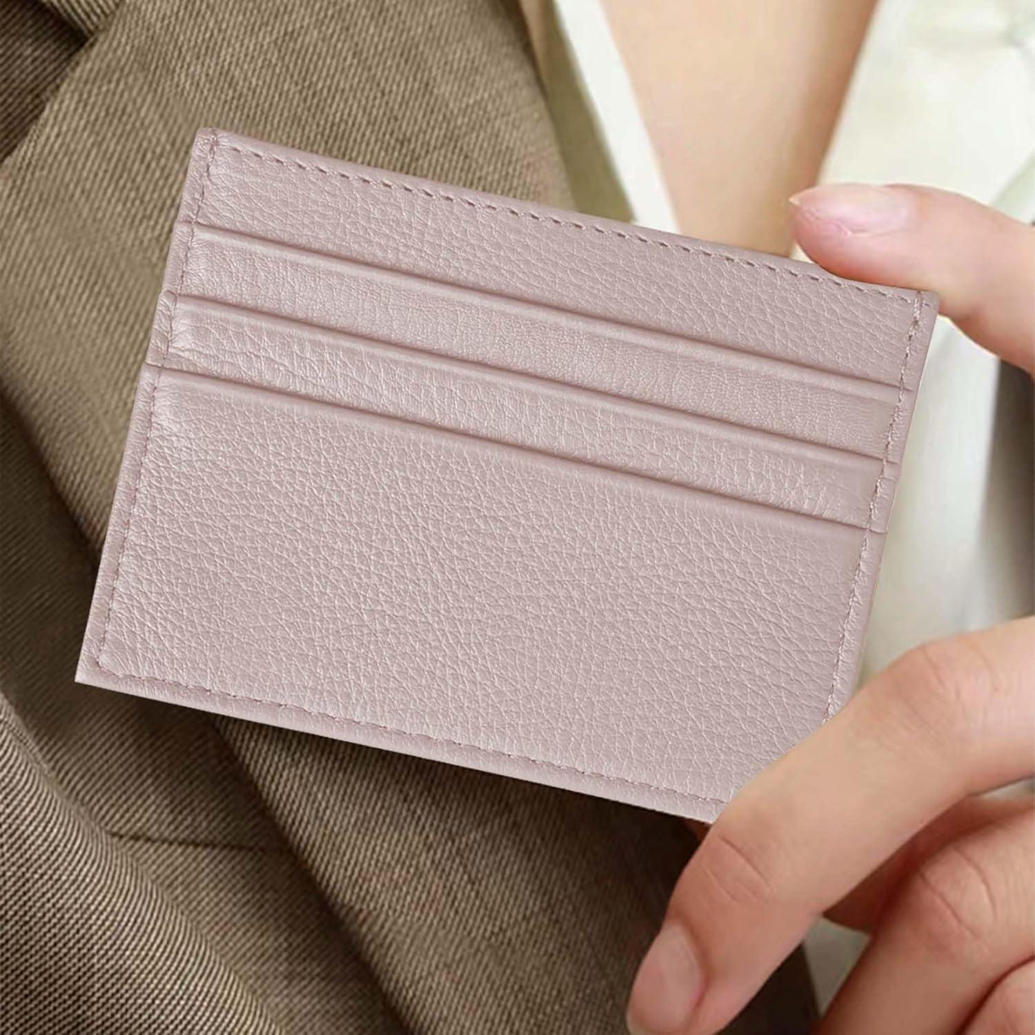 Cartera de Cuero Genuino M-Plateau Ultra Delgada Unisex 10.4x7.8cm