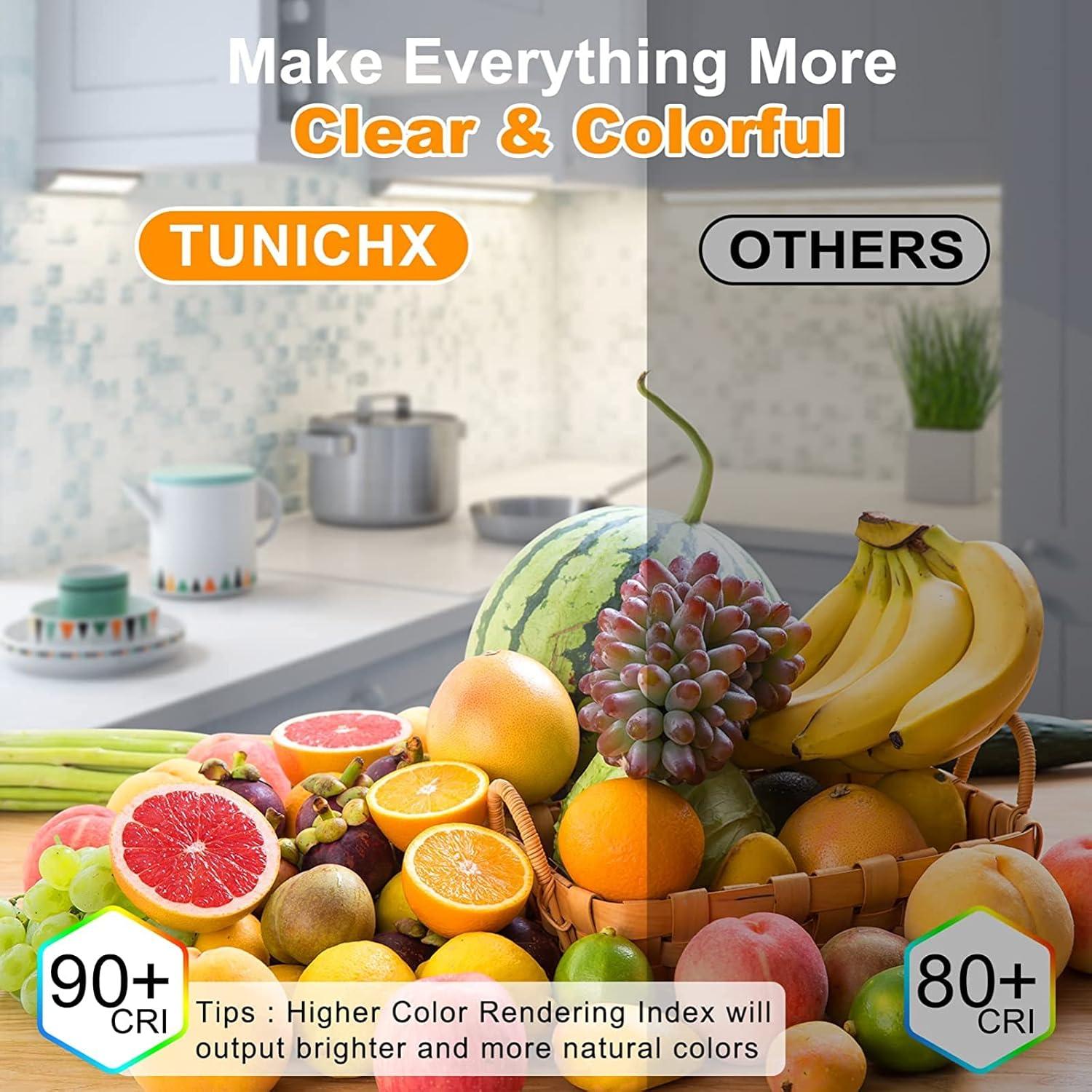 Tira LED COB 12V TUNICHX 2x5m 3000K 480 LEDs/m Luz Cálida