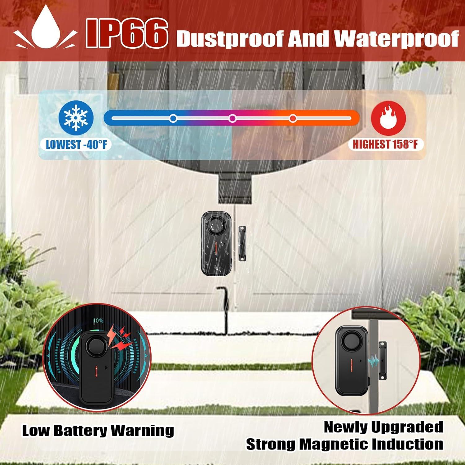 Alarma de Puerta Inalámbrica Kofeen SF06R-1T1 IP66 110dB