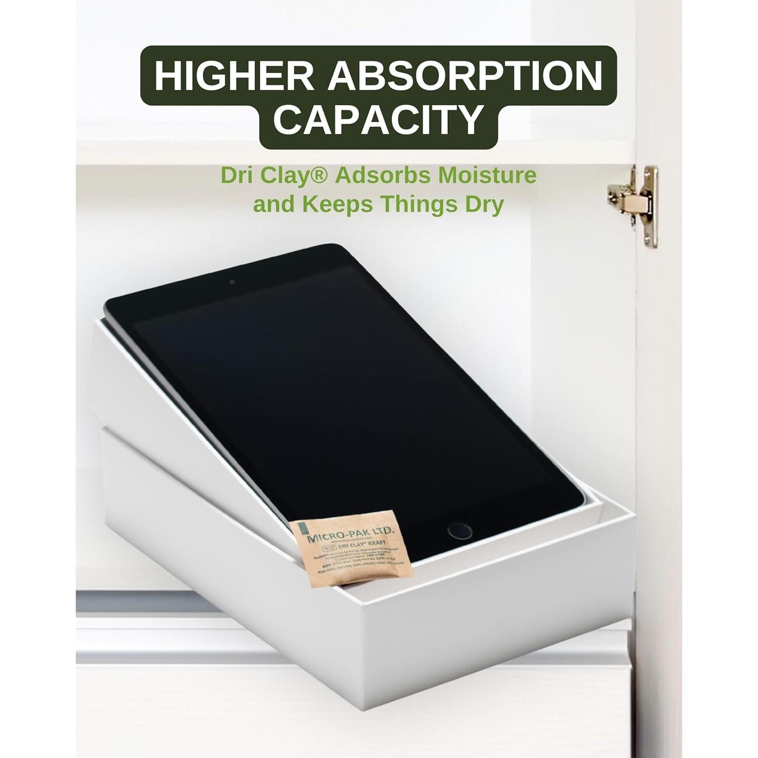 Paquetes Deshidratantes Micro-Pak Dri Clay Kraft 2g x 100pcs