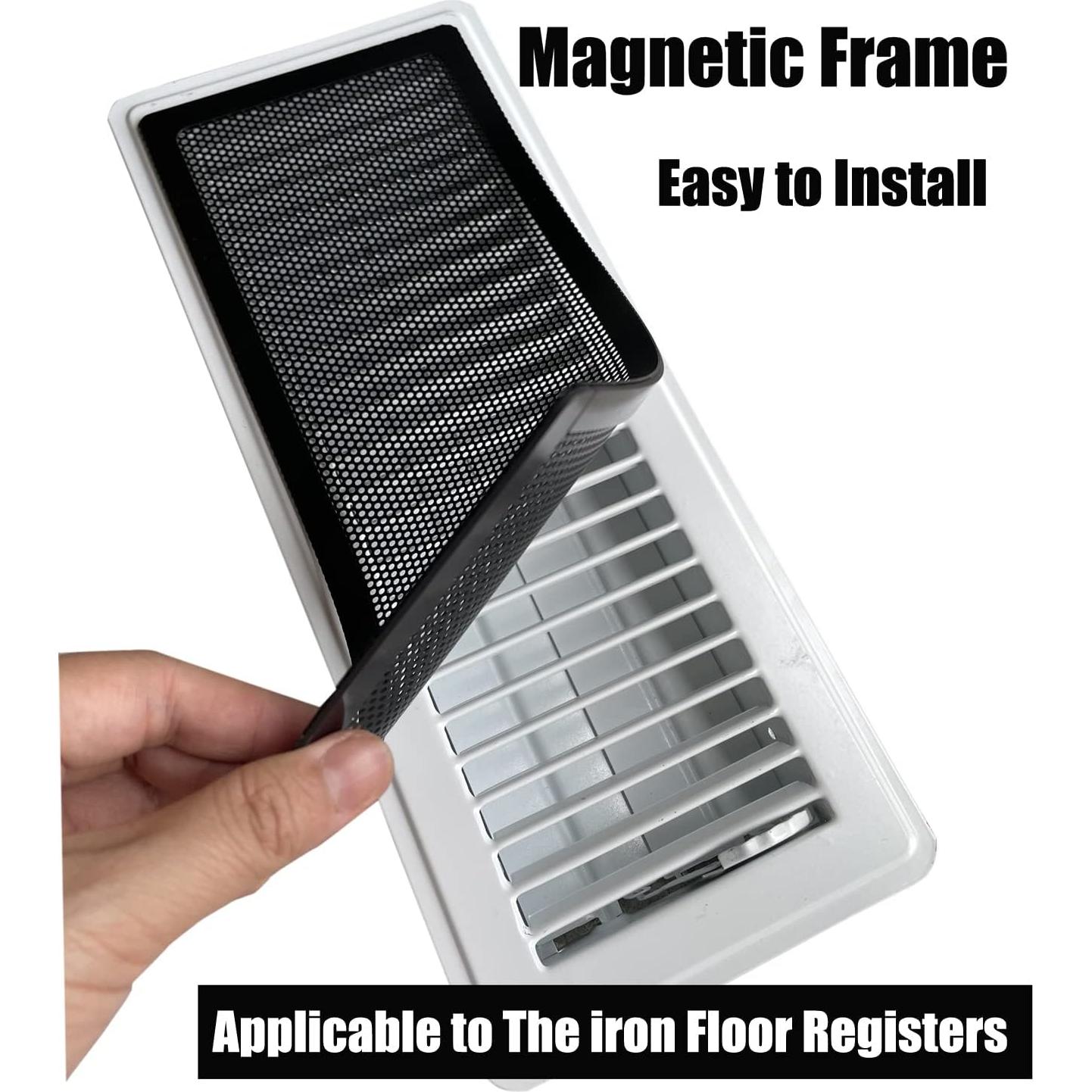 Cubierta de Registro de Piso Magnética NOMM 10x25.4cm - Paquete de 4