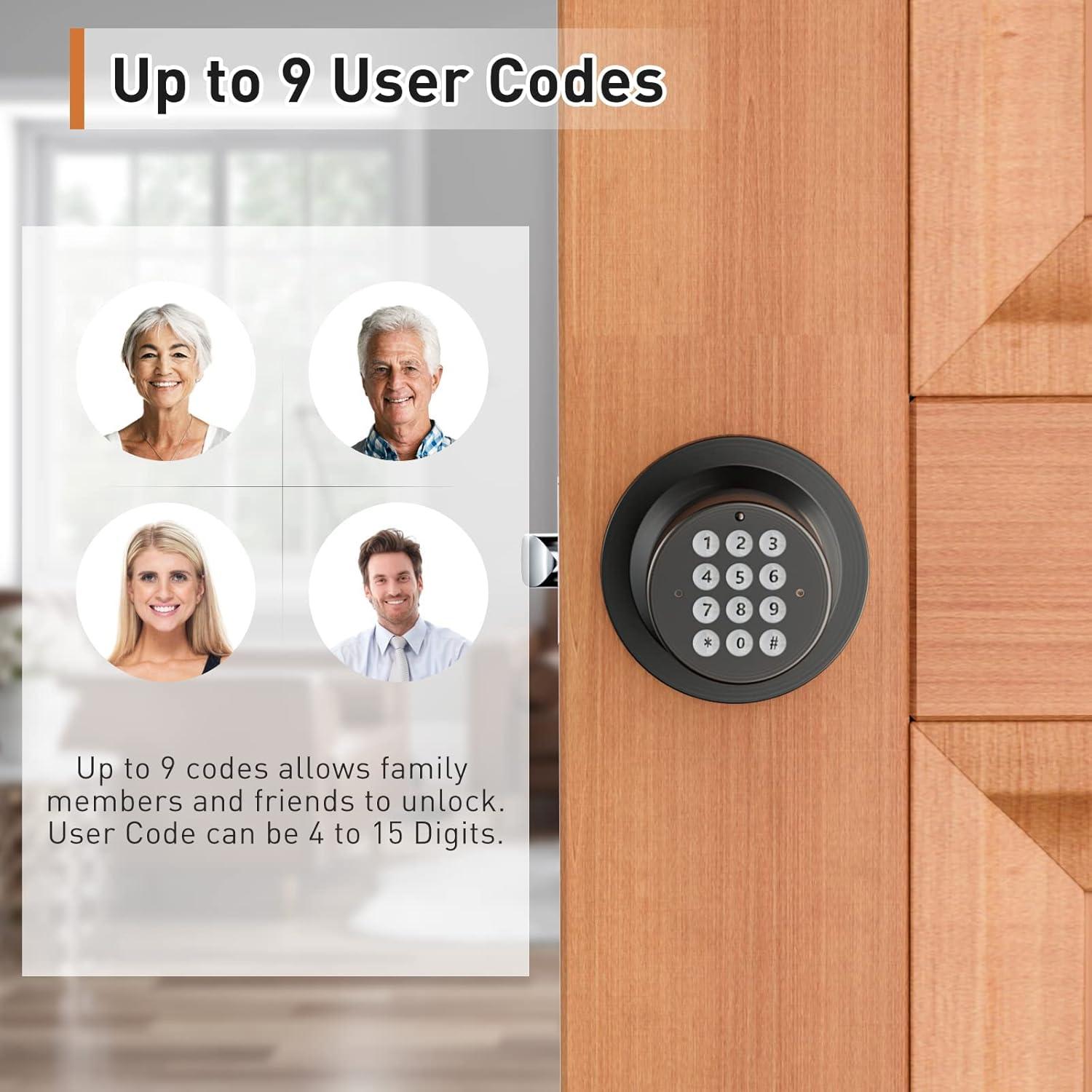 Cerradura Electrónica Sin Llave Signstek PT-R0S00 Bronce Aceitado