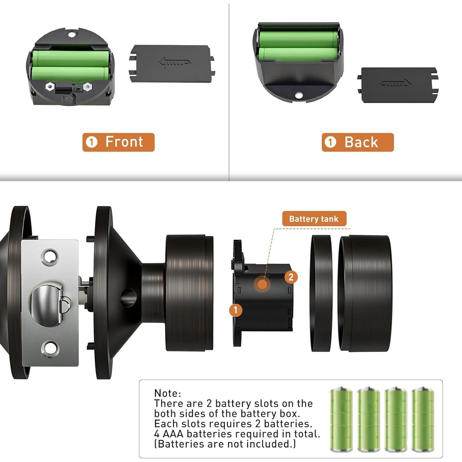 Cerradura Electrónica Sin Llave Signstek PT-R0S00 Bronce Aceitado