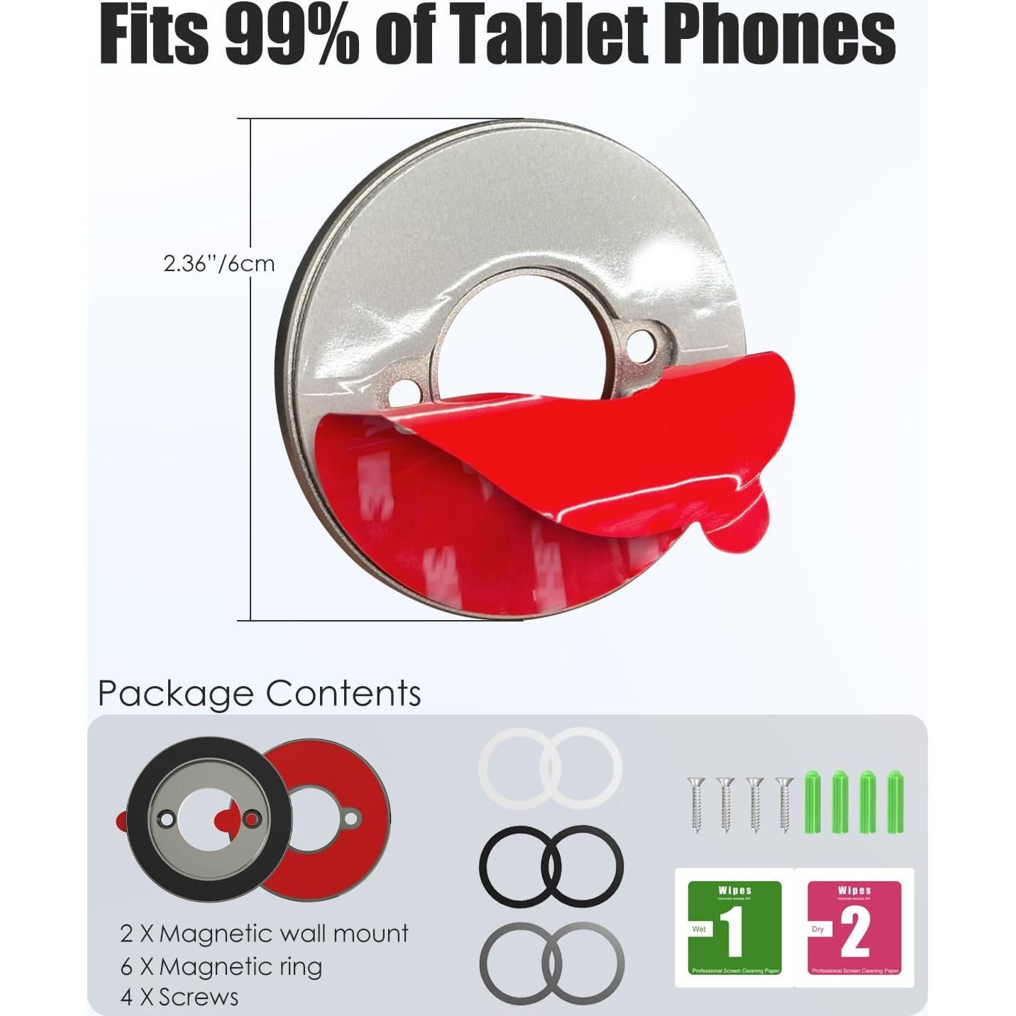 Soporte de Pared Magnético Charchendo para Tabletas 360°