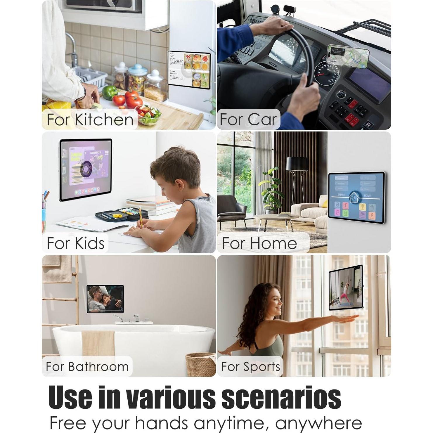 Soporte de Pared Magnético Charchendo para Tabletas 360°