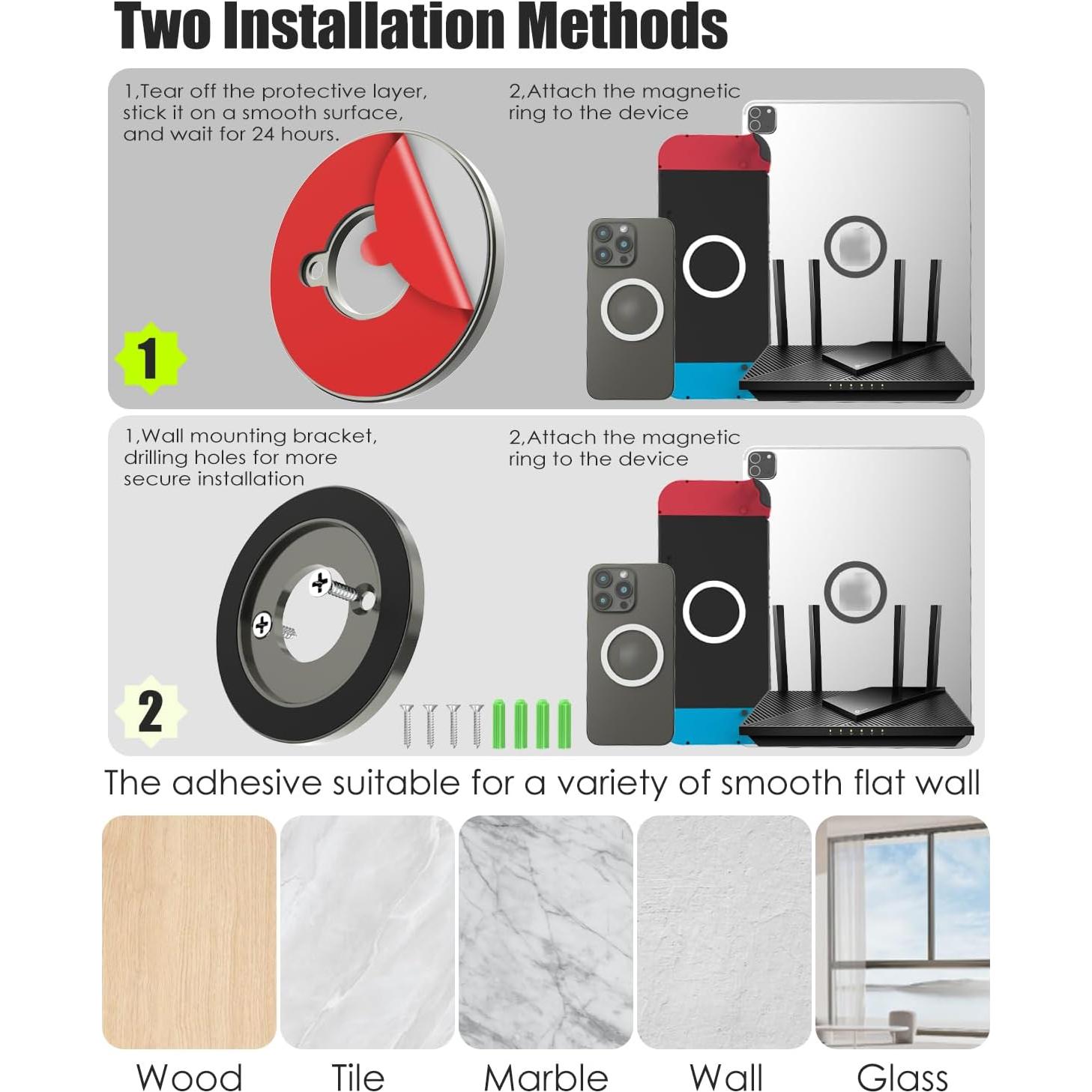 Soporte de Pared Magnético Charchendo para Tabletas 360°