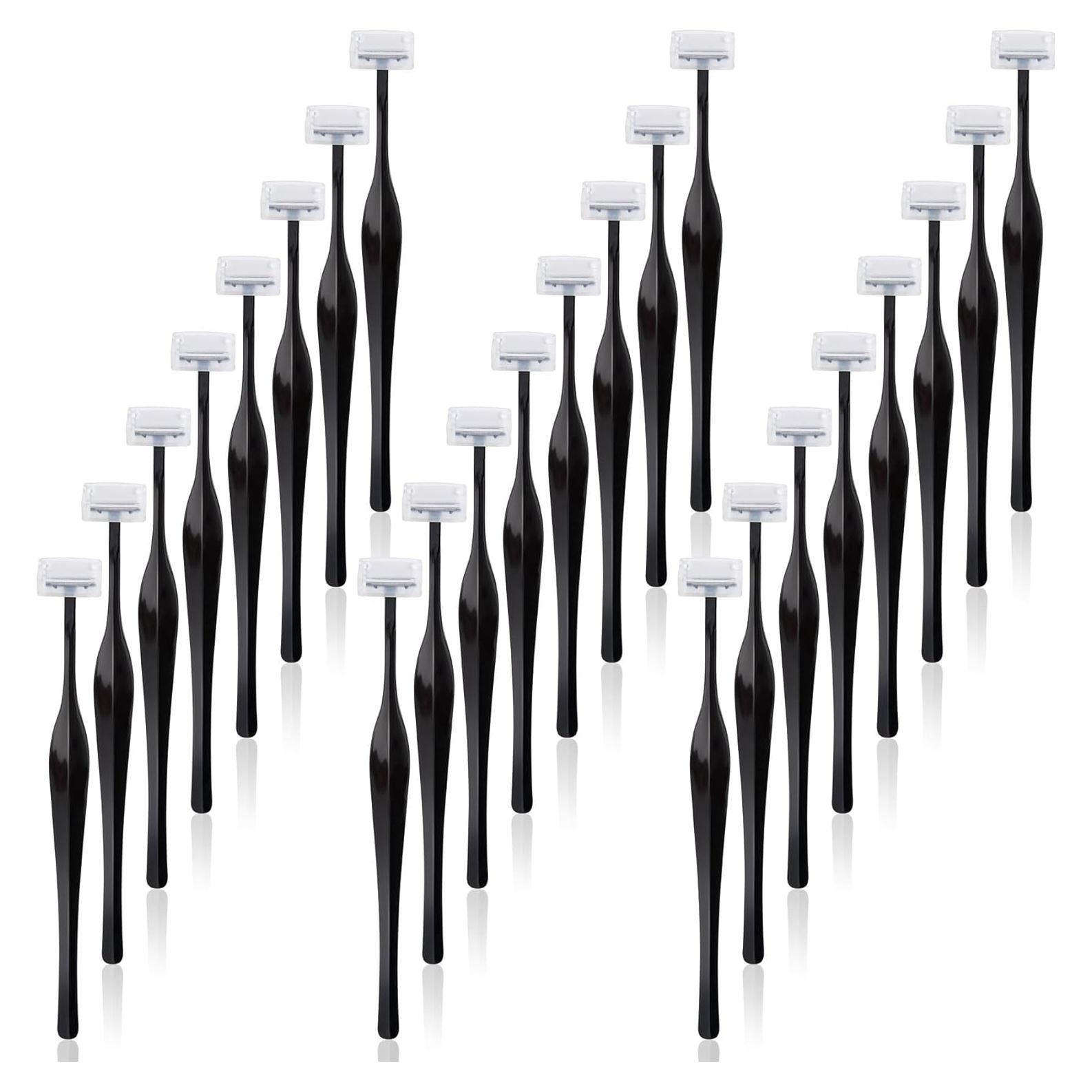 Kit de 24 Navajas para Recortar Cejas ANCIRS - Acero Inoxidable Negro