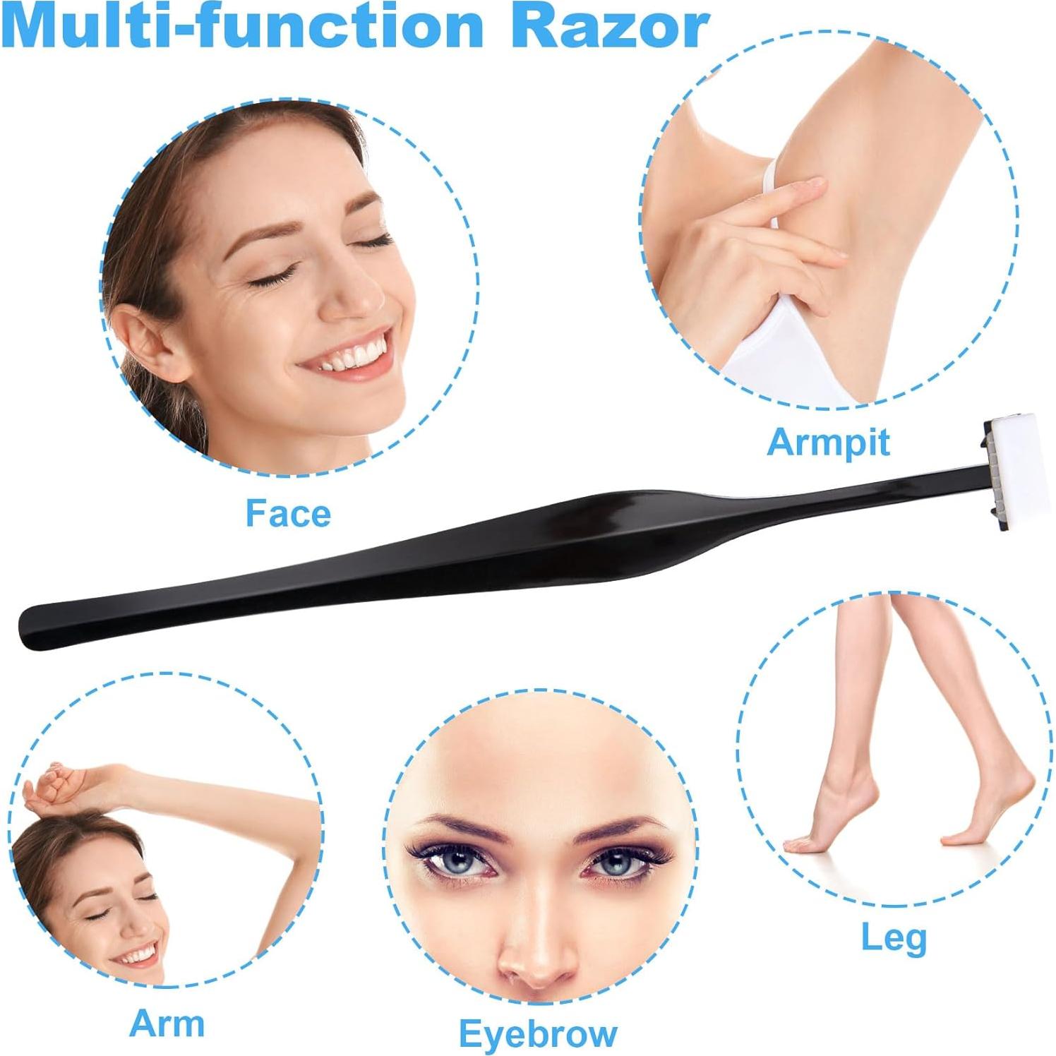 Kit de 24 Navajas para Recortar Cejas ANCIRS - Acero Inoxidable Negro