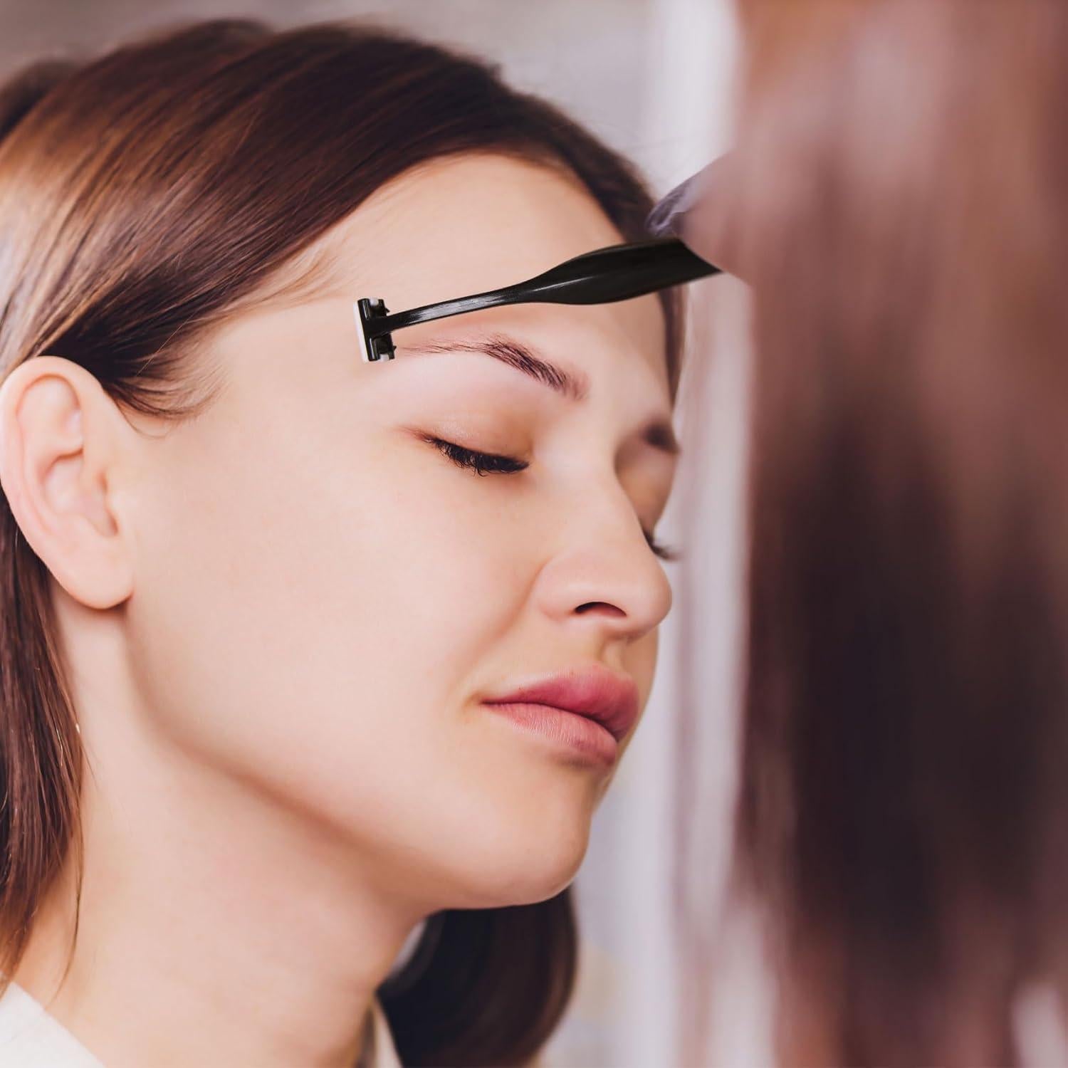 Kit de 24 Navajas para Recortar Cejas ANCIRS - Acero Inoxidable Negro