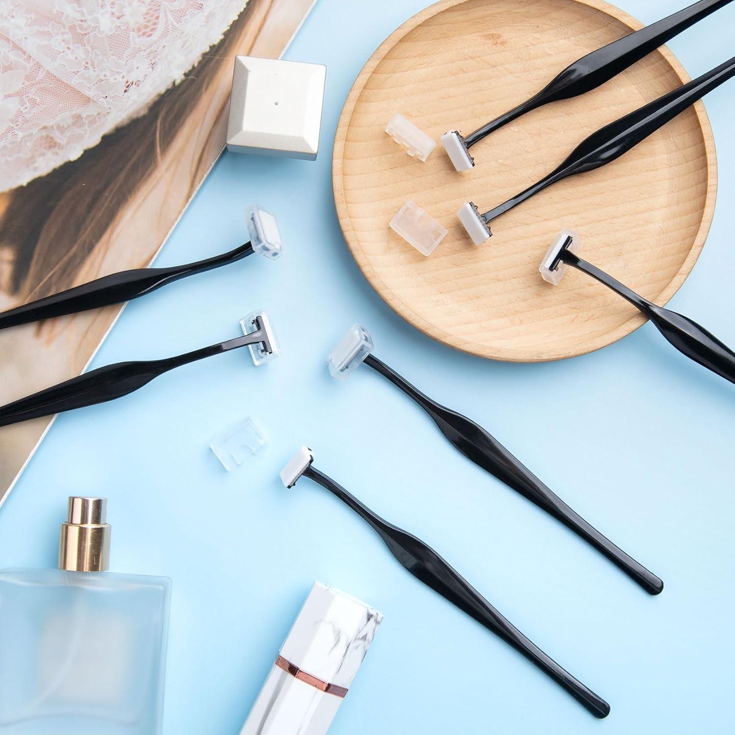 Kit de 24 Navajas para Recortar Cejas ANCIRS - Acero Inoxidable Negro