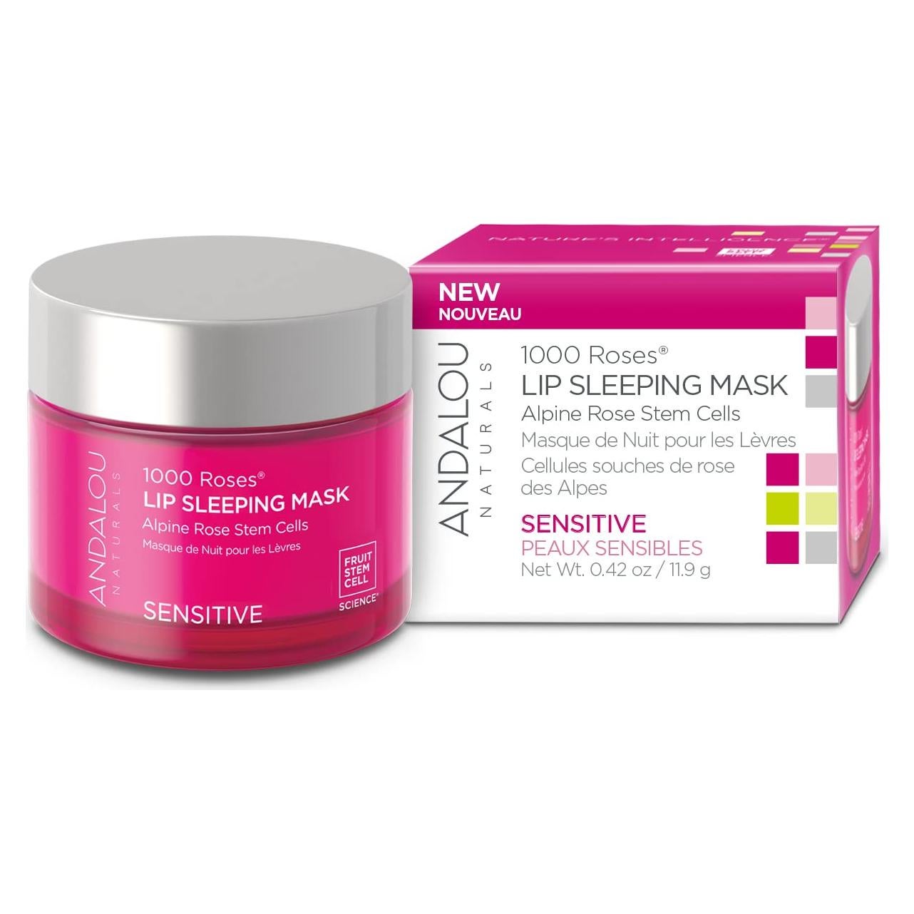 Máscara Labial Nocturna Andalou Naturals 1000 Rosas 11.83g