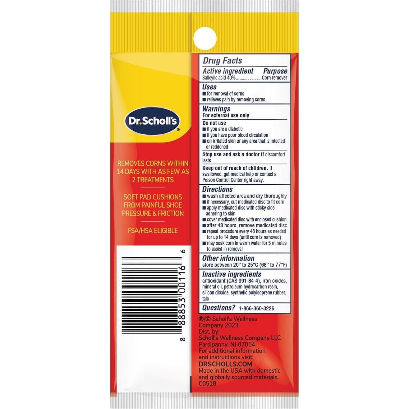 Eliminadores de Callos Dr. Scholl's 9 Unidades - Máxima Fuerza