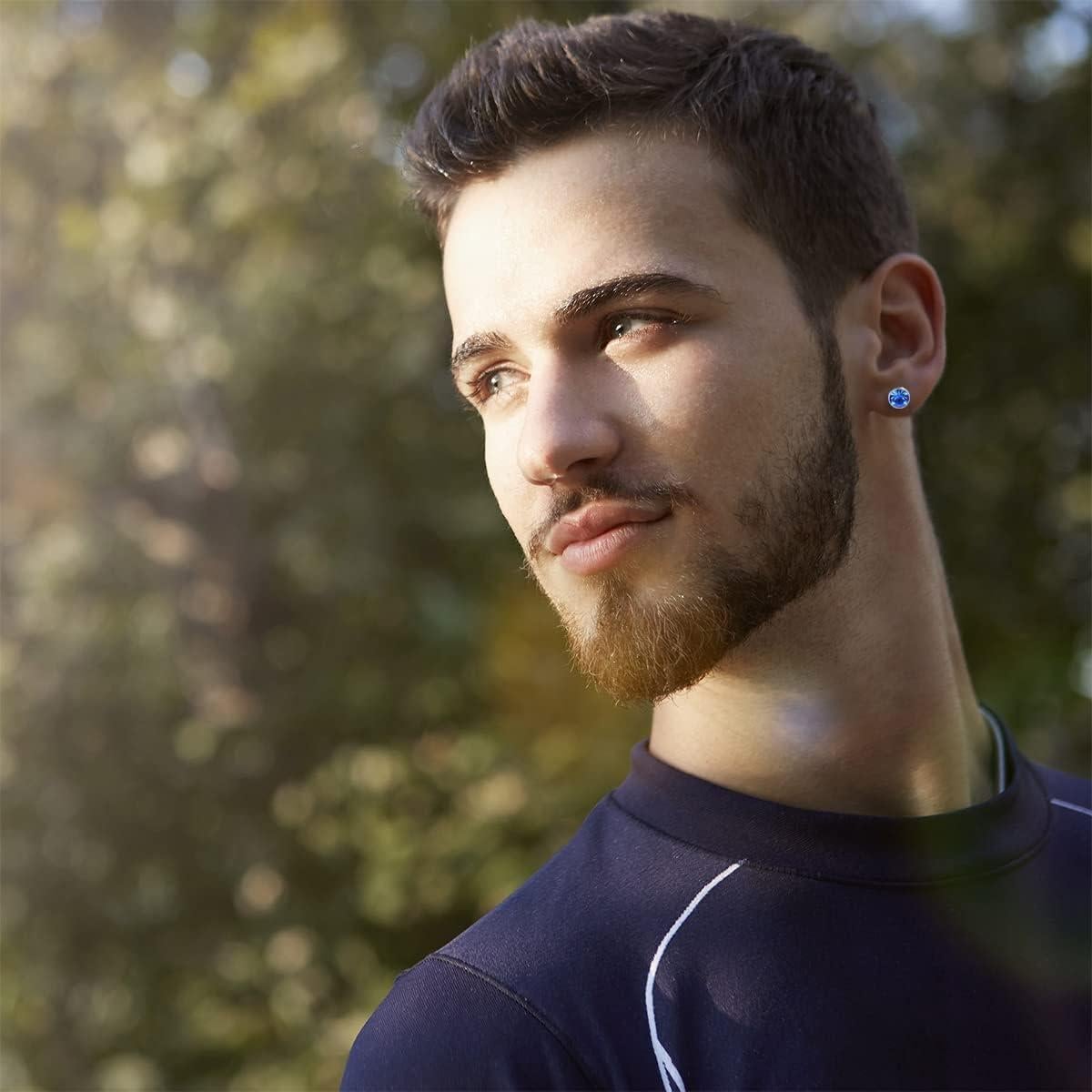 12 Pares de Pendientes Magnéticos Spiritlele Clip 6mm Cristal