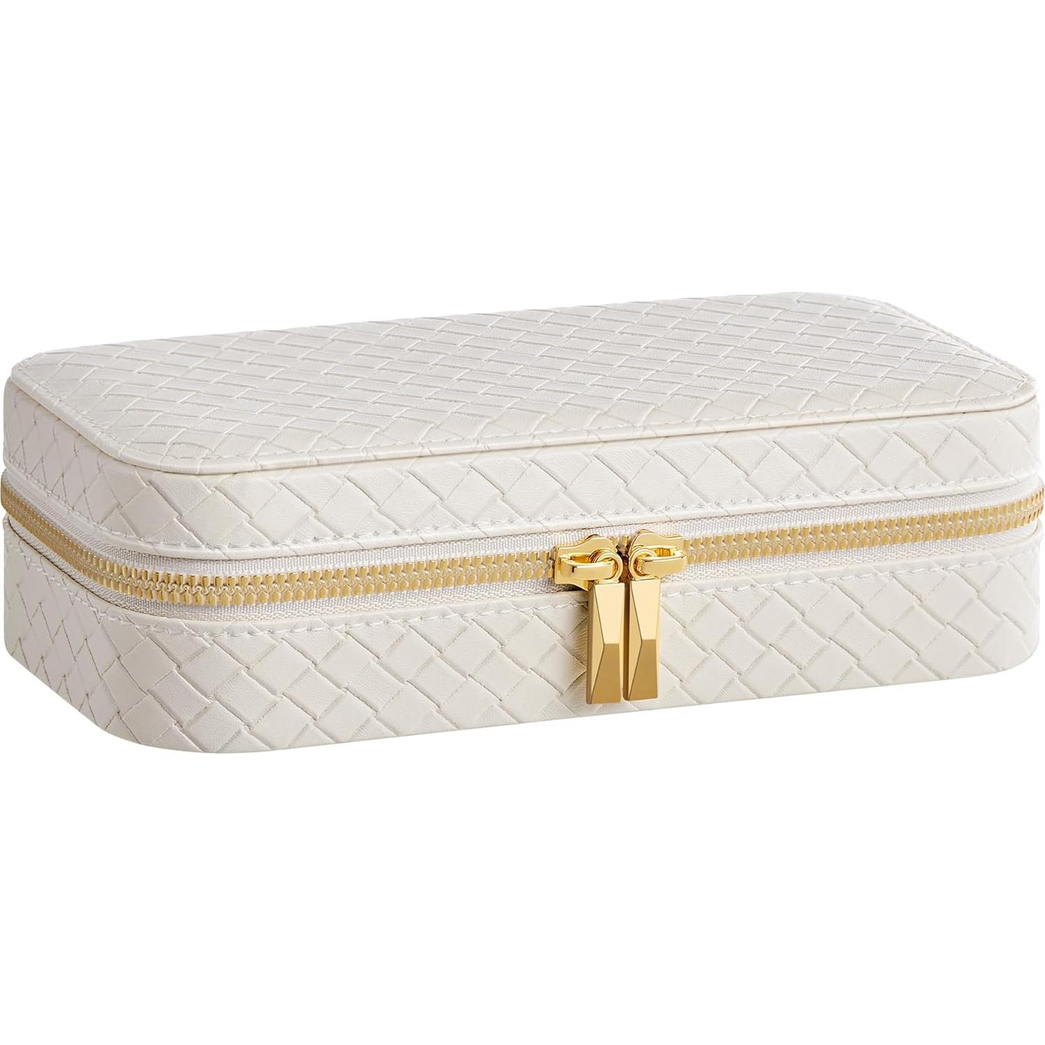 Estuche de Viaje para Joyas SONGMICS HOME Blanco Nube