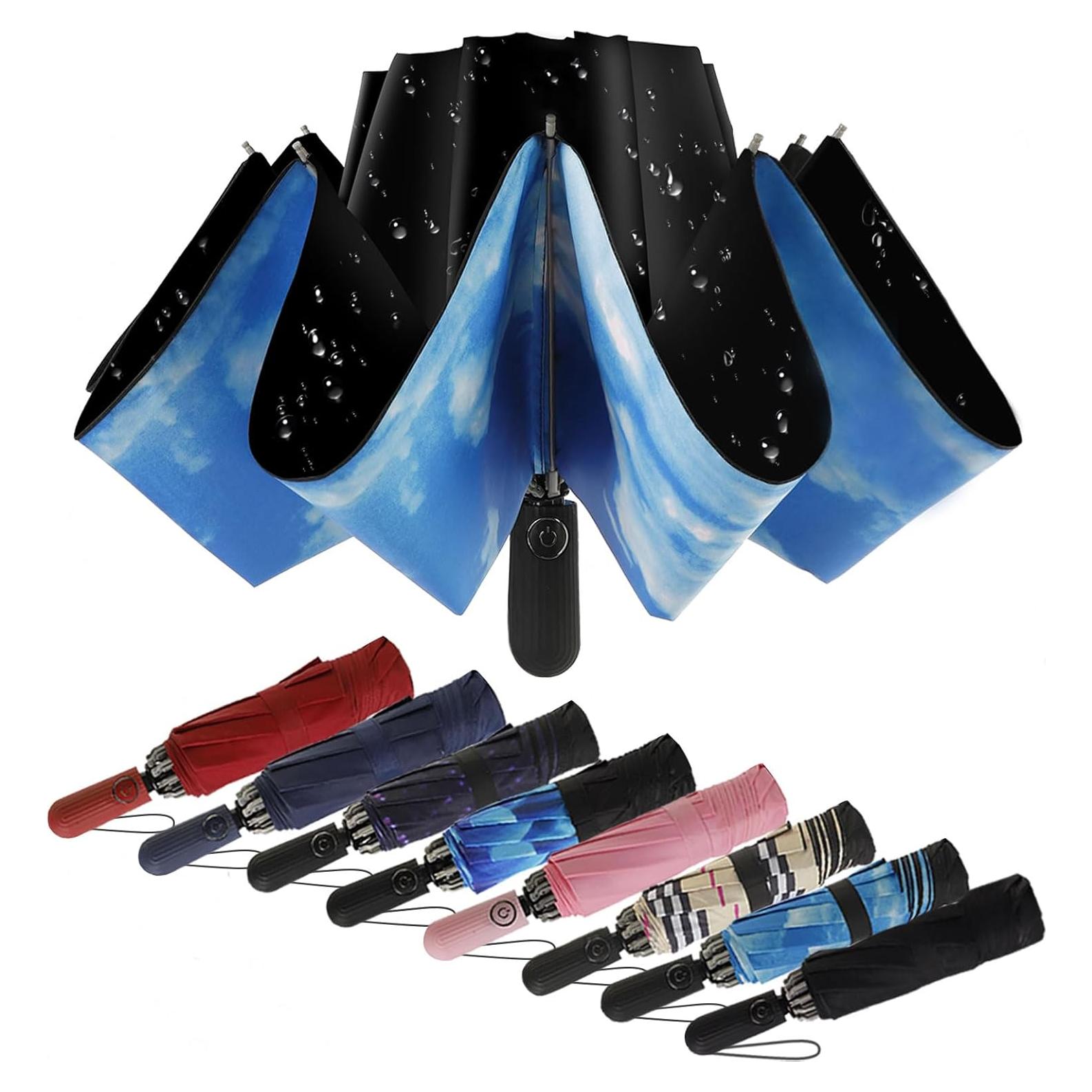 Paraguas Invertido Compacto Automático - Resistente al Viento