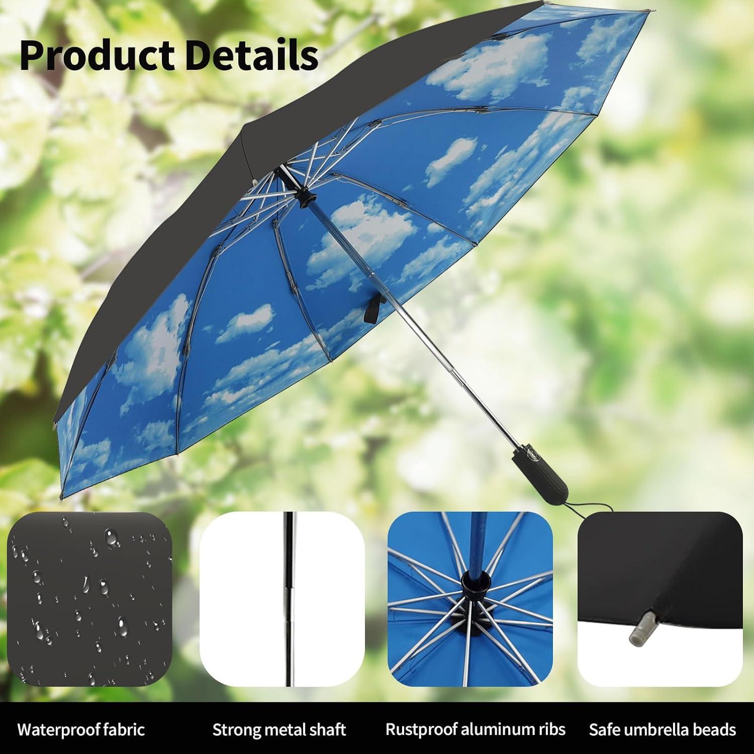 Paraguas Invertido Compacto Automático - Resistente al Viento