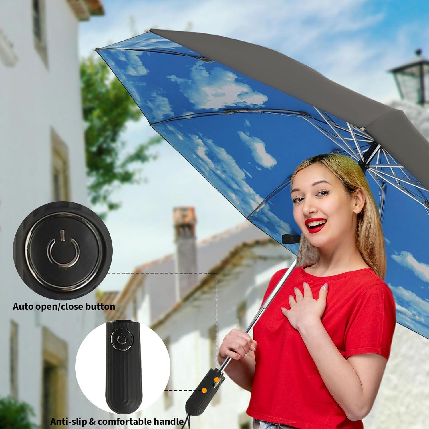 Paraguas Invertido Compacto Automático - Resistente al Viento