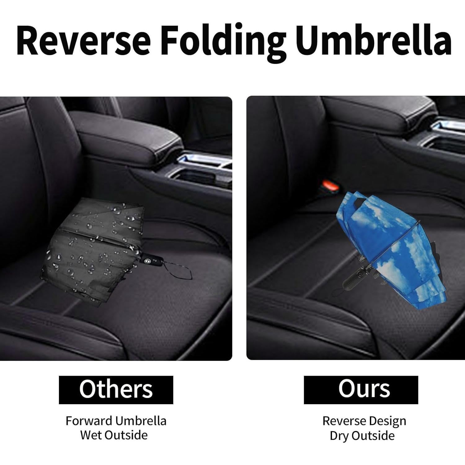 Paraguas Invertido Compacto Automático - Resistente al Viento