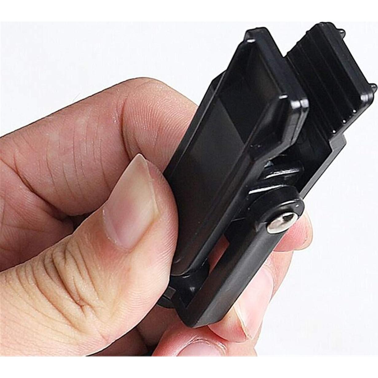 10 Ganchos Colgantes Giratorios Wenplus 10.9 cm Plástico Negro