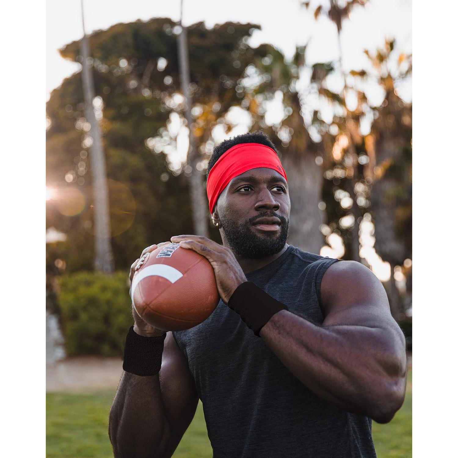 Banda para el sudor Suddora 10 cm algodón absorbente negra