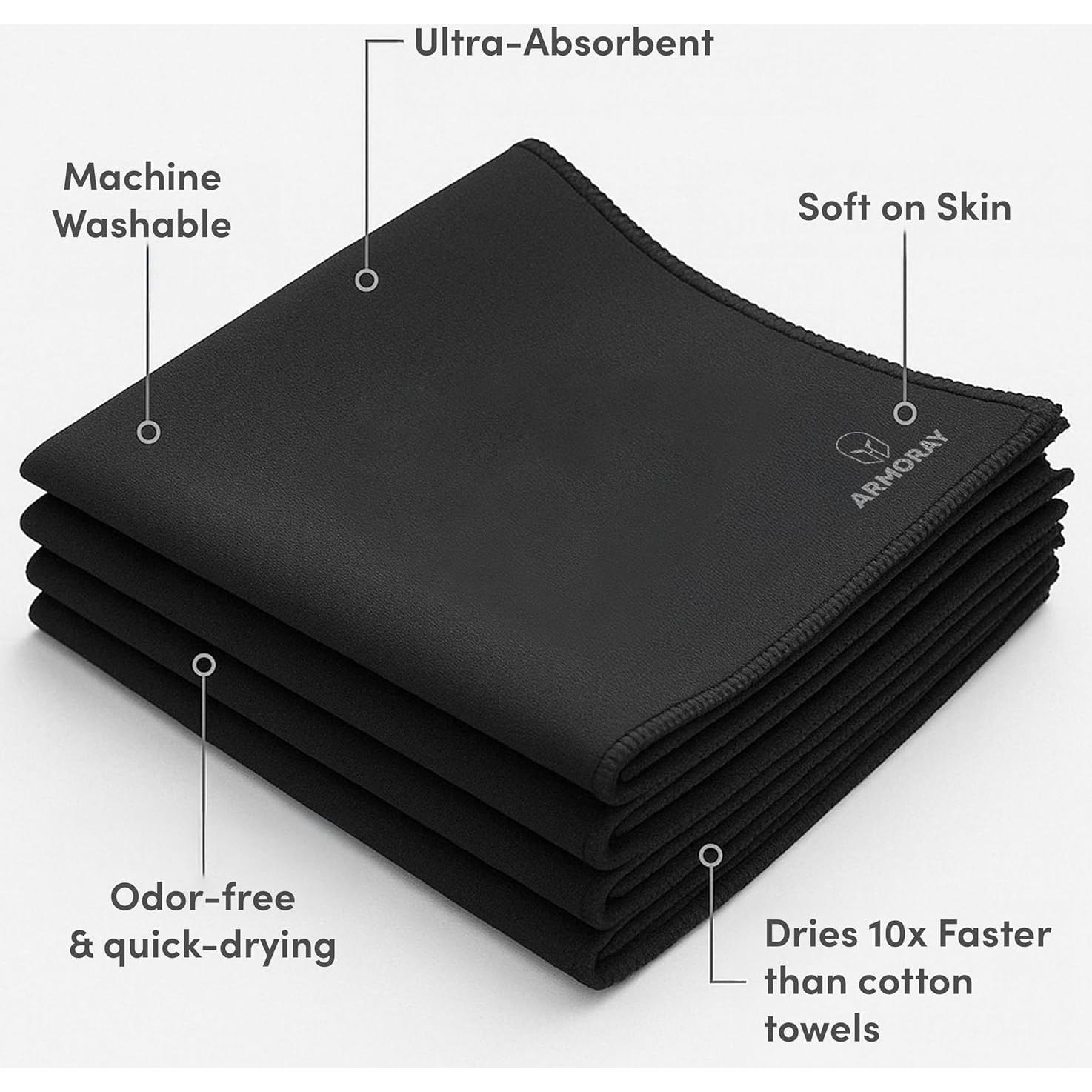 Toalla de Sudor Microfibra ARMORAY - Paquete de 3 Unidades