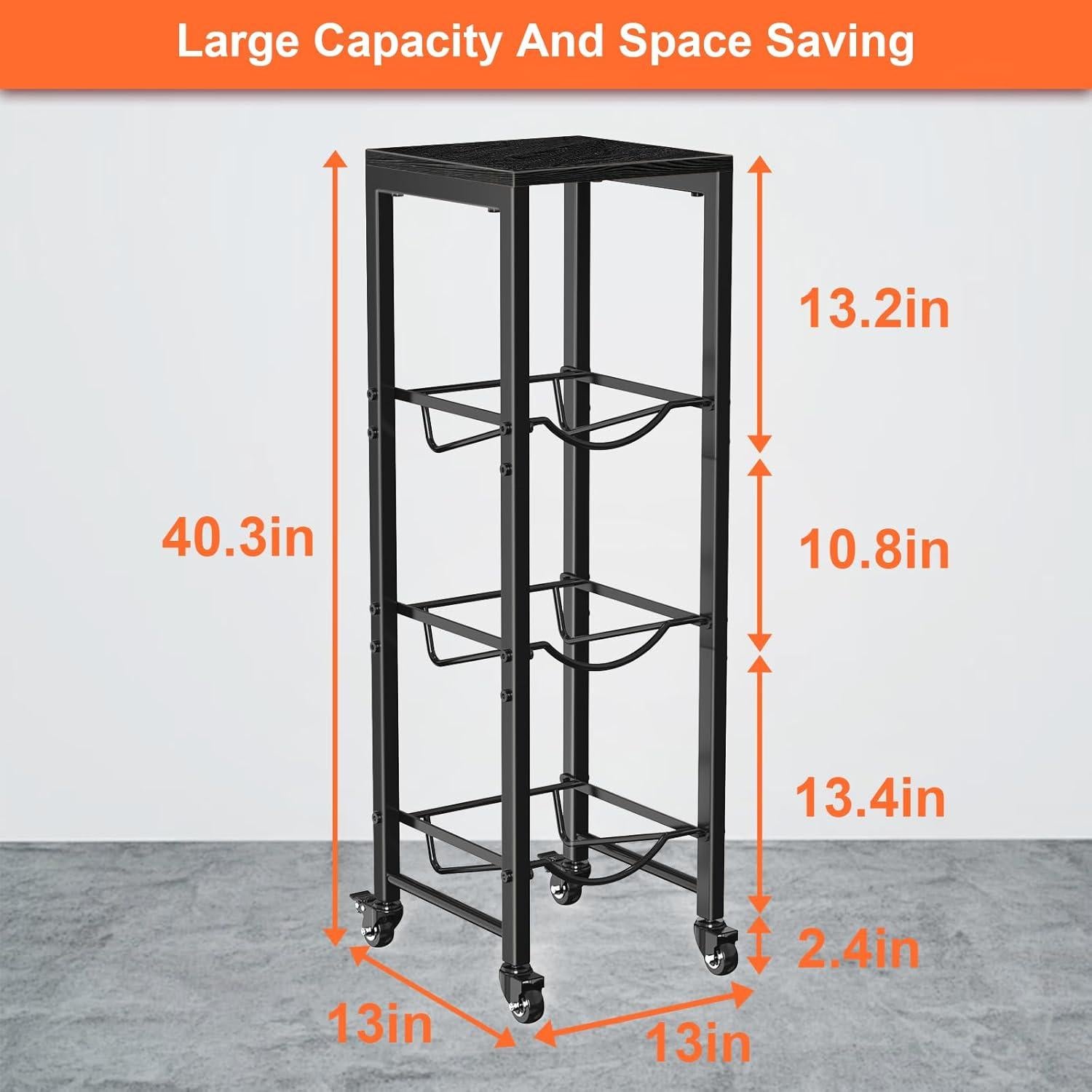 Soporte Organizador para 3 Botellas de Agua Dataroad Selead