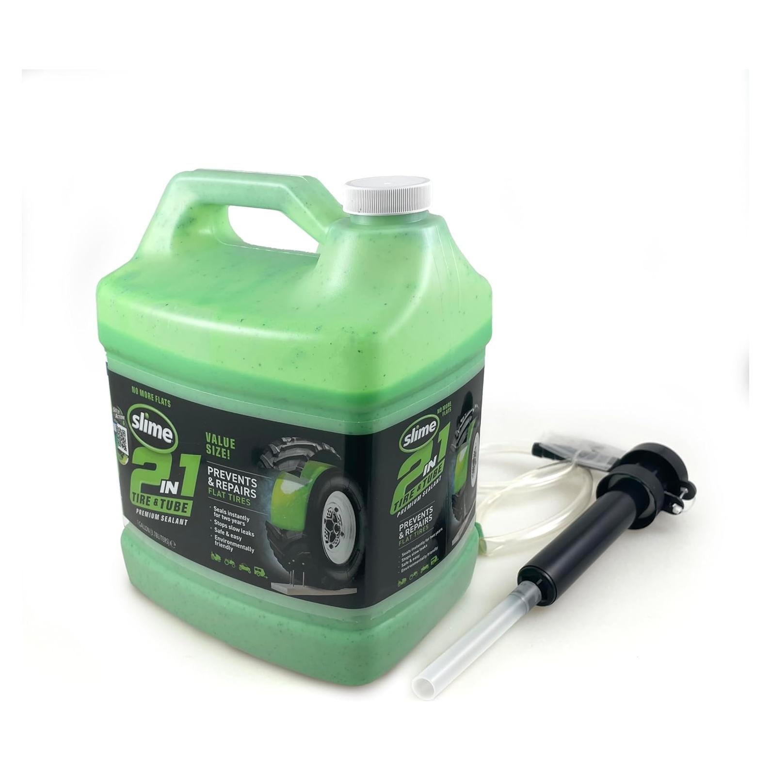 Sellador de Neumáticos y Tubos Slime 10207 2-en-1 1 Galón