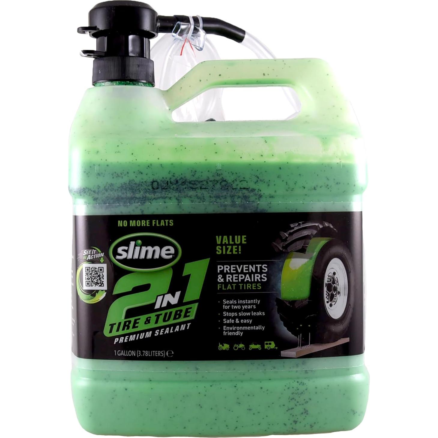 Sellador de Neumáticos y Tubos Slime 10207 2-en-1 1 Galón