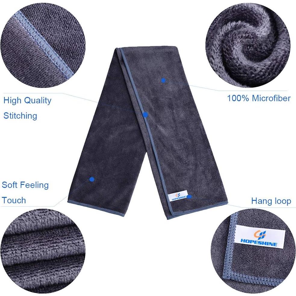 Toallas de Microfibra HOPESHINE 3-Pack 81x41cm Secado Rápido