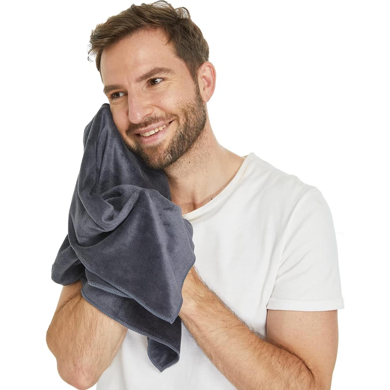 Toallas de Microfibra HOPESHINE 3-Pack 81x41cm Secado Rápido