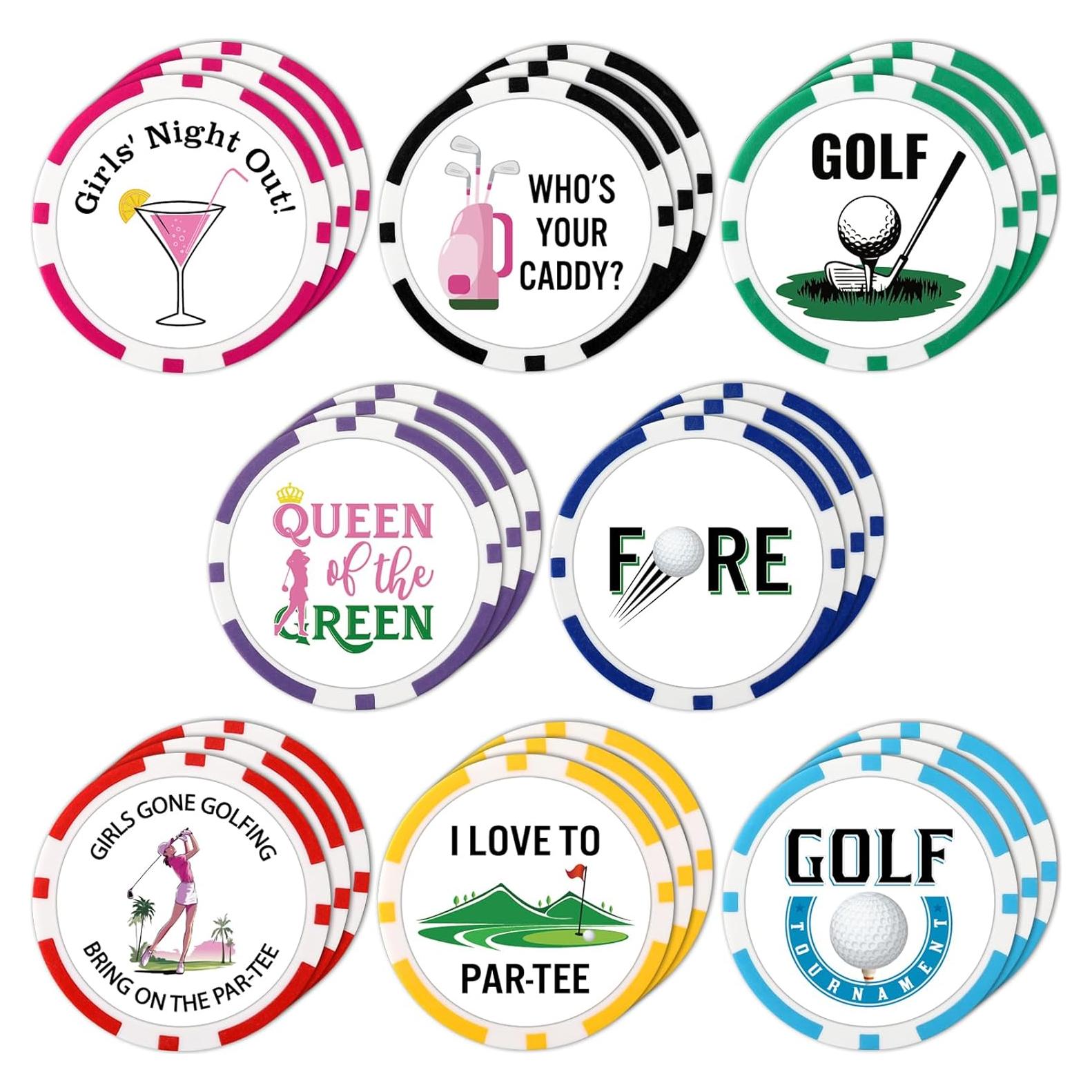 Marcadores de Pelota de Golf Sosation 24 Pcs 4 cm Multicolor