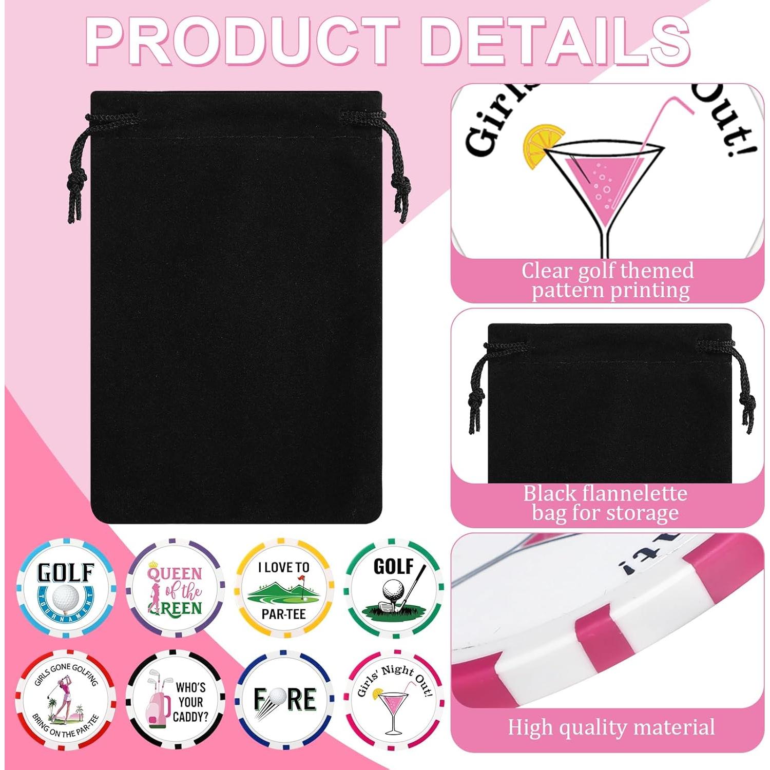 Marcadores de Pelota de Golf Sosation 24 Pcs 4 cm Multicolor