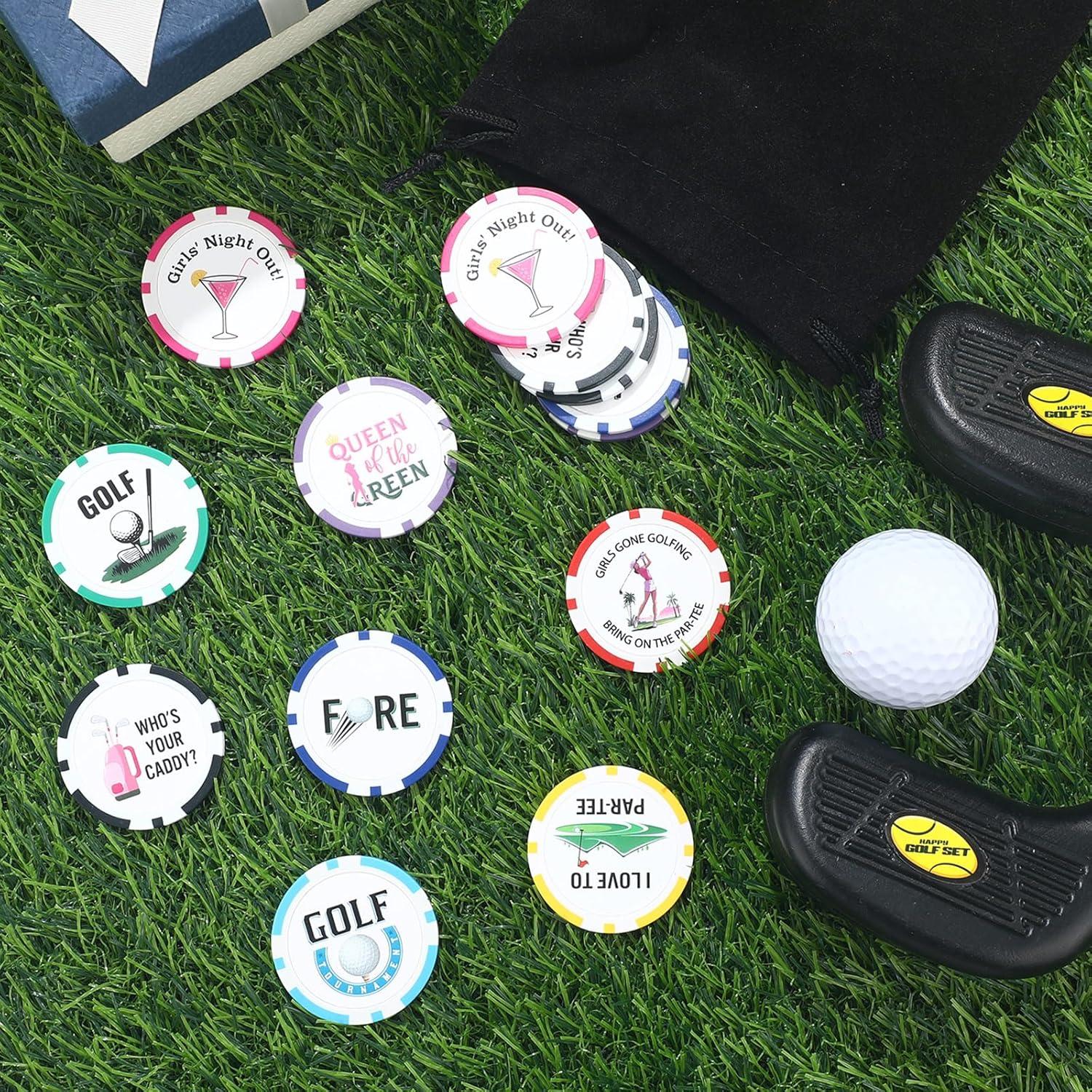 Marcadores de Pelota de Golf Sosation 24 Pcs 4 cm Multicolor