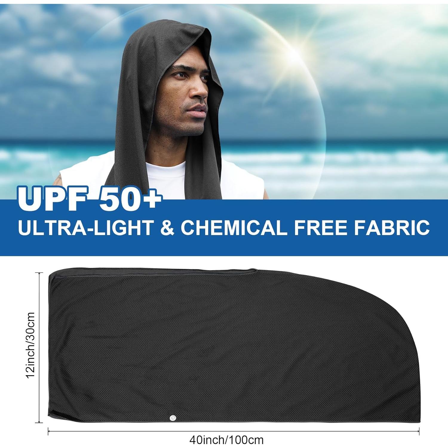 Toalla Refrigerante con Capucha Sukeen - 2 Piezas, Secado Rápido