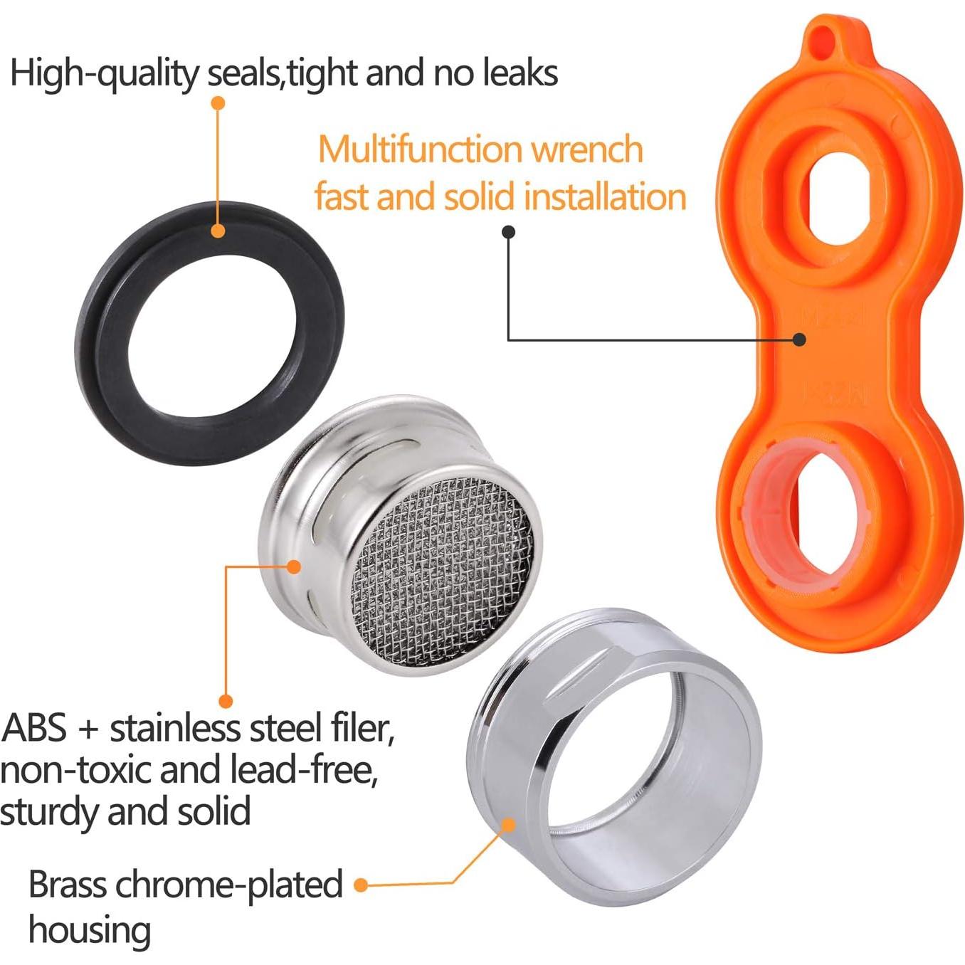 Aireadores de Fregadero KWOKWEI M24 - 12 Piezas Latón