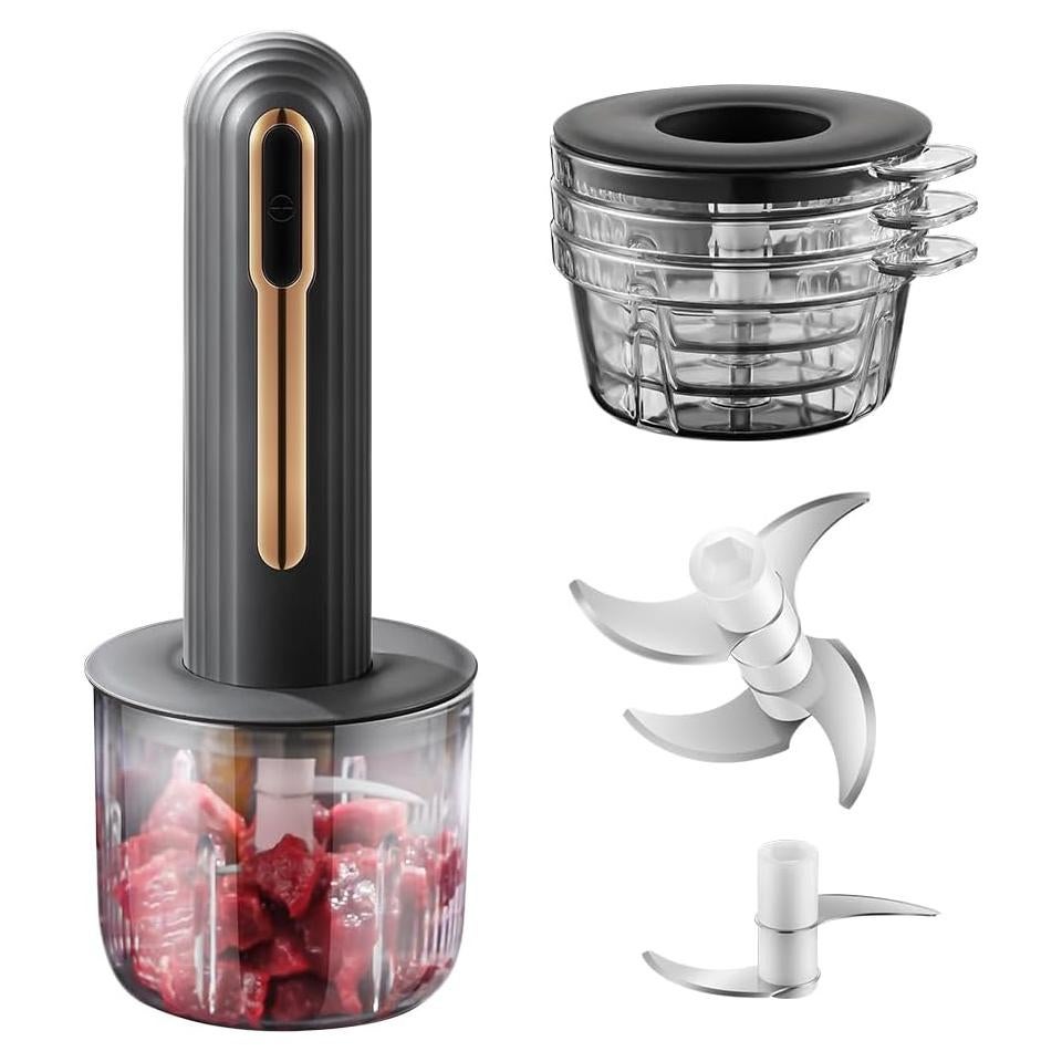 Procesador de Alimentos Eléctrico BOMANSI BOMS 4 Tazas USB Negro