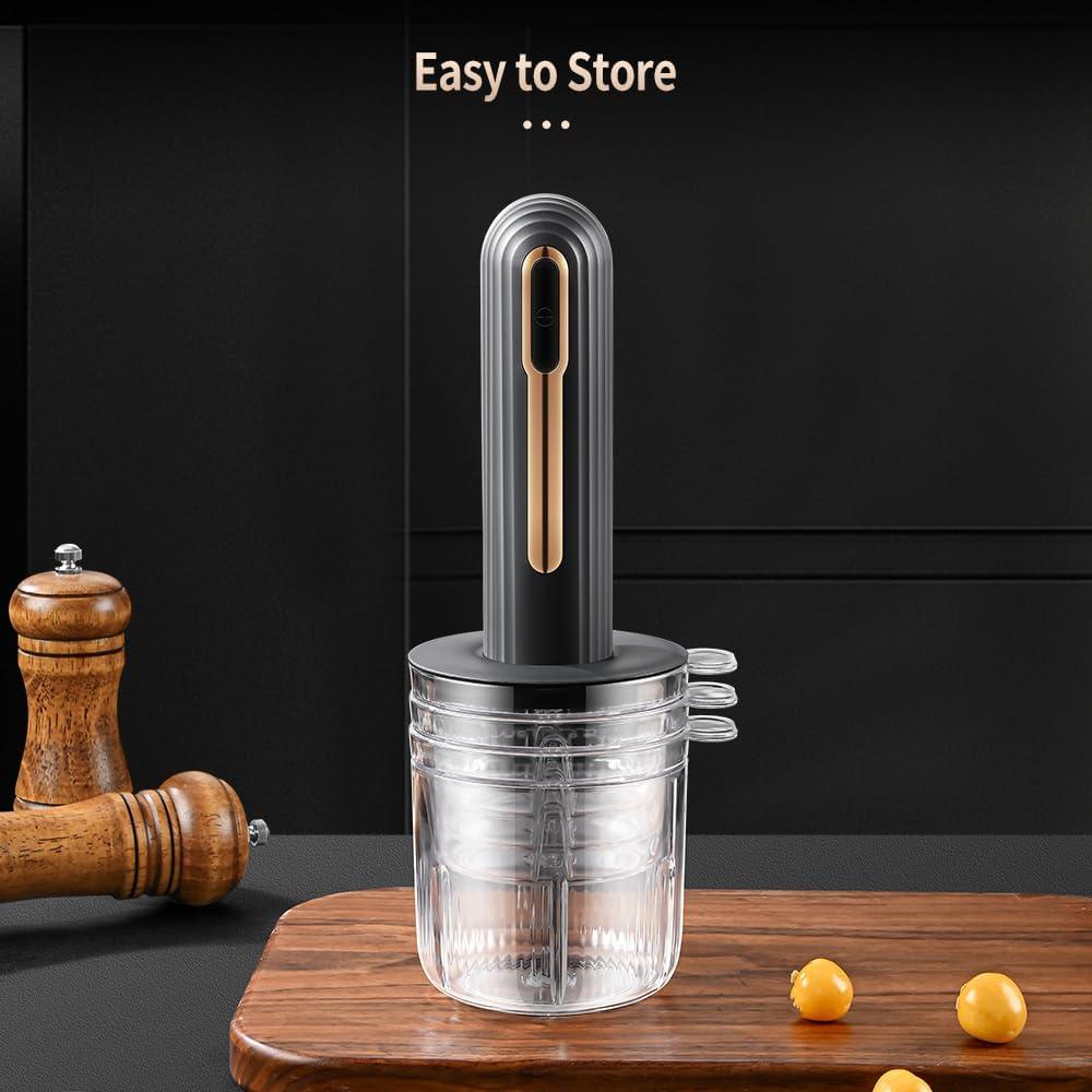 Procesador de Alimentos Eléctrico BOMANSI BOMS 4 Tazas USB Negro