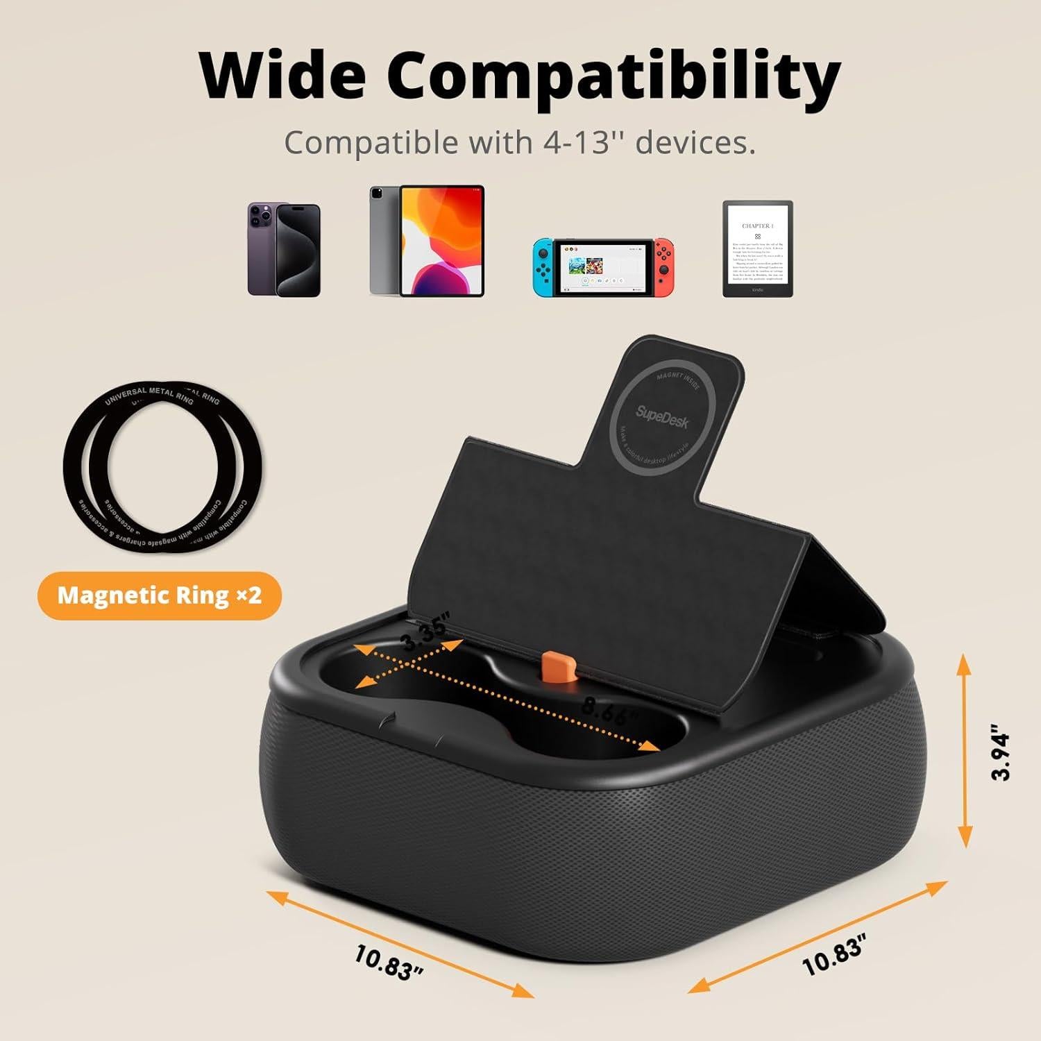 Soporte de Almohada Magnético SupeDesk para Tabletas 10-33 cm