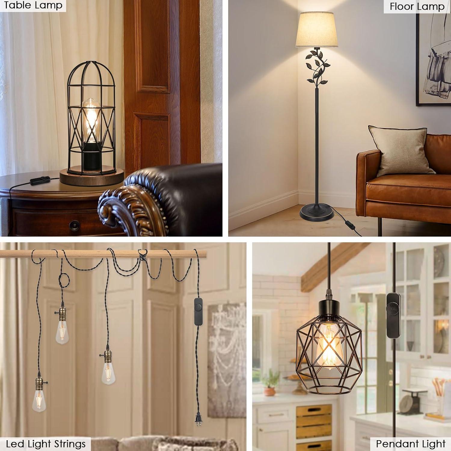 Interruptor Regulador Inline 2 Pack Seaside Village Negro