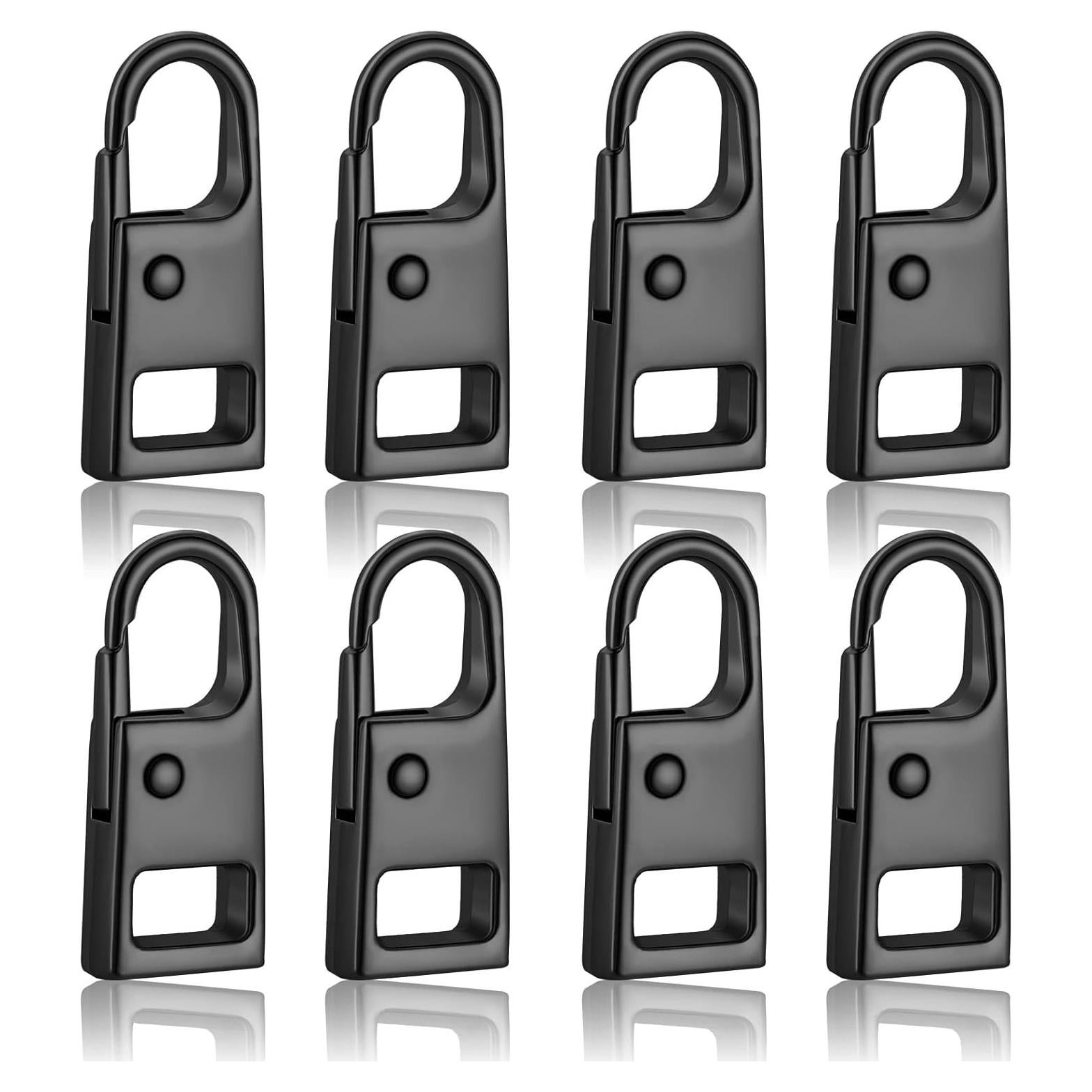 Kit de Reparación de Cremalleras 8 Piezas Metal WILLBOND Negro