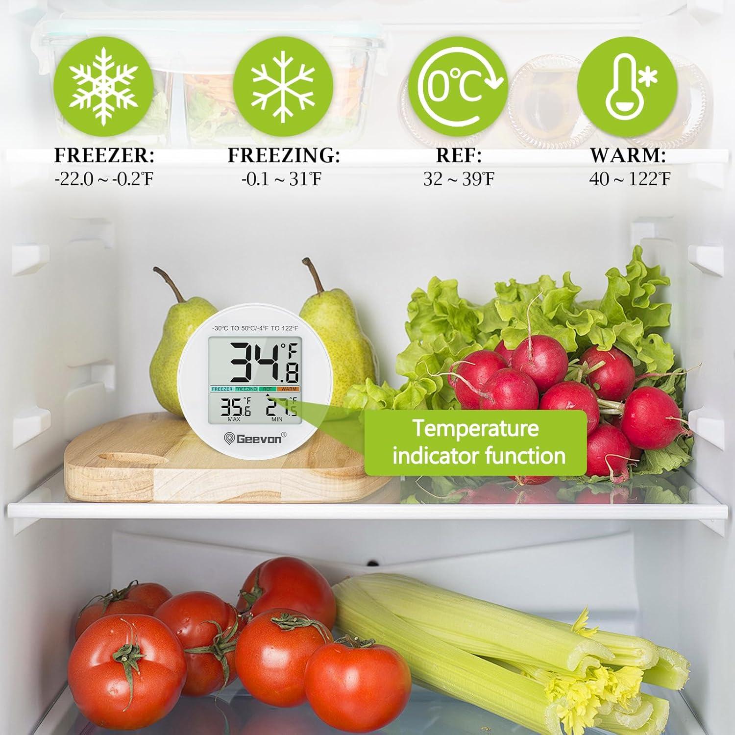 Termómetro Digital Geevon para Refrigerador 2 Unidades IP65