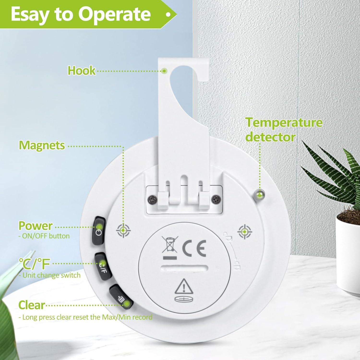 Termómetro Digital Geevon para Refrigerador 2 Unidades IP65