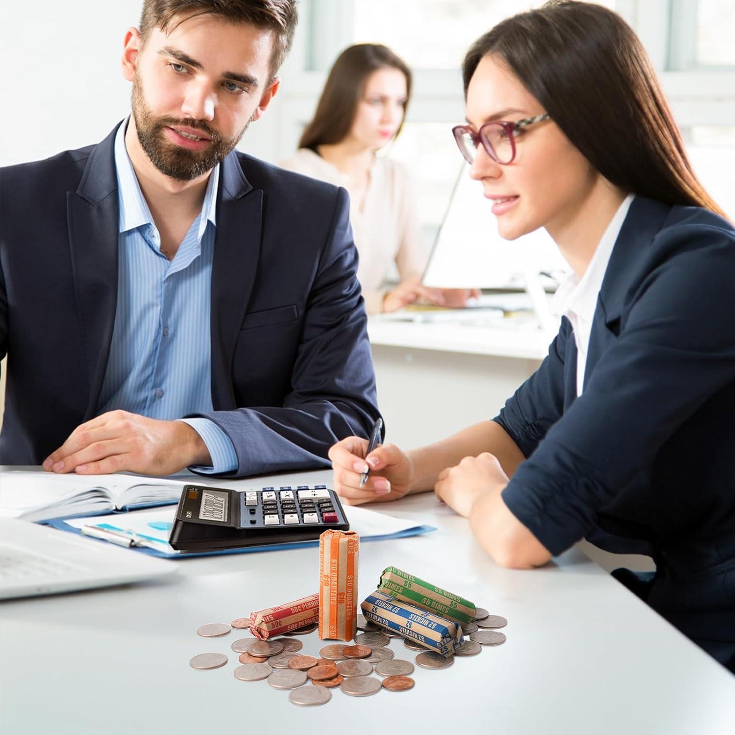 Envolturas de Monedas Sumerfnt 100 Variadas de Papel Kraft