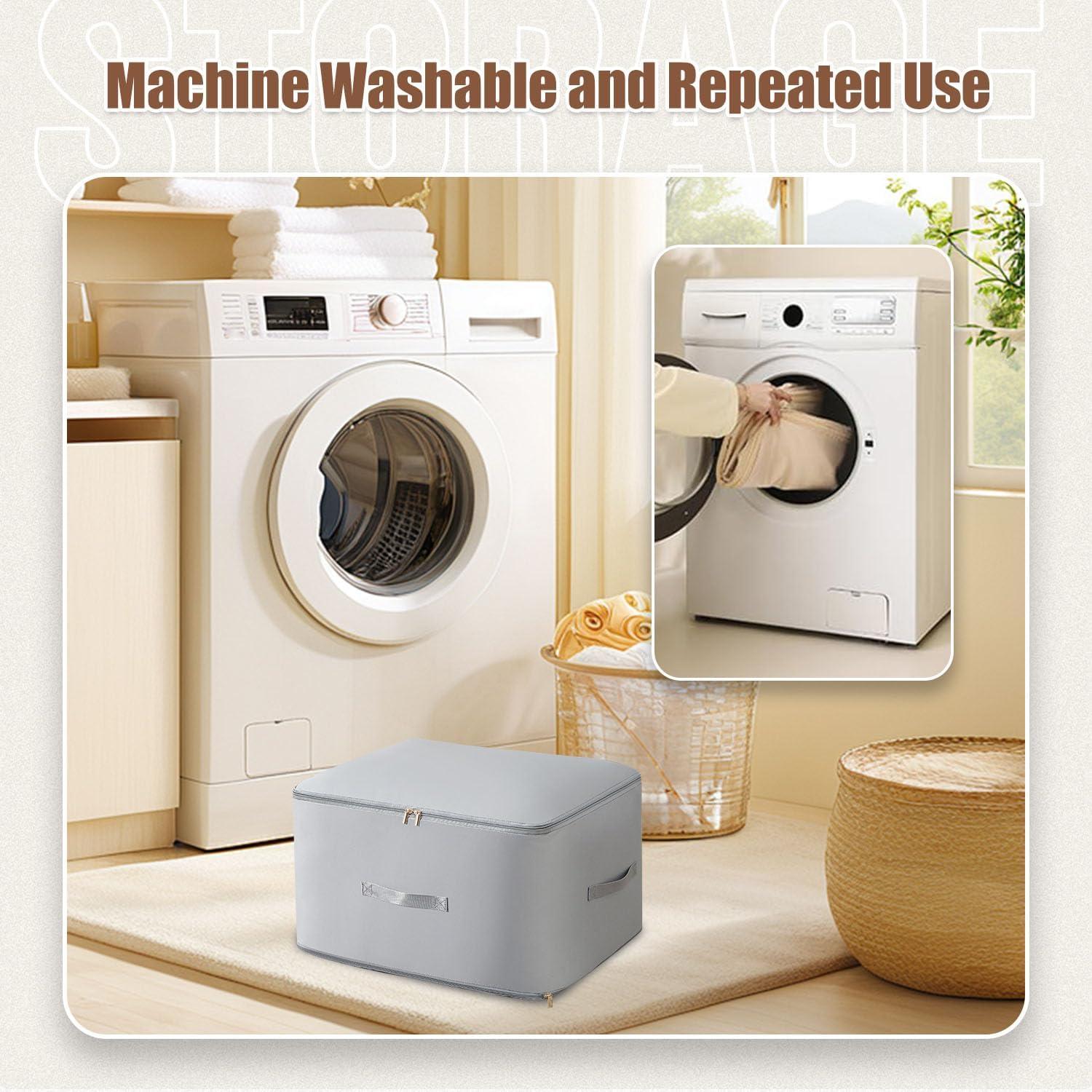 Organizador de Compresión Hoiuter Extra Grande Beige 54x42x60cm