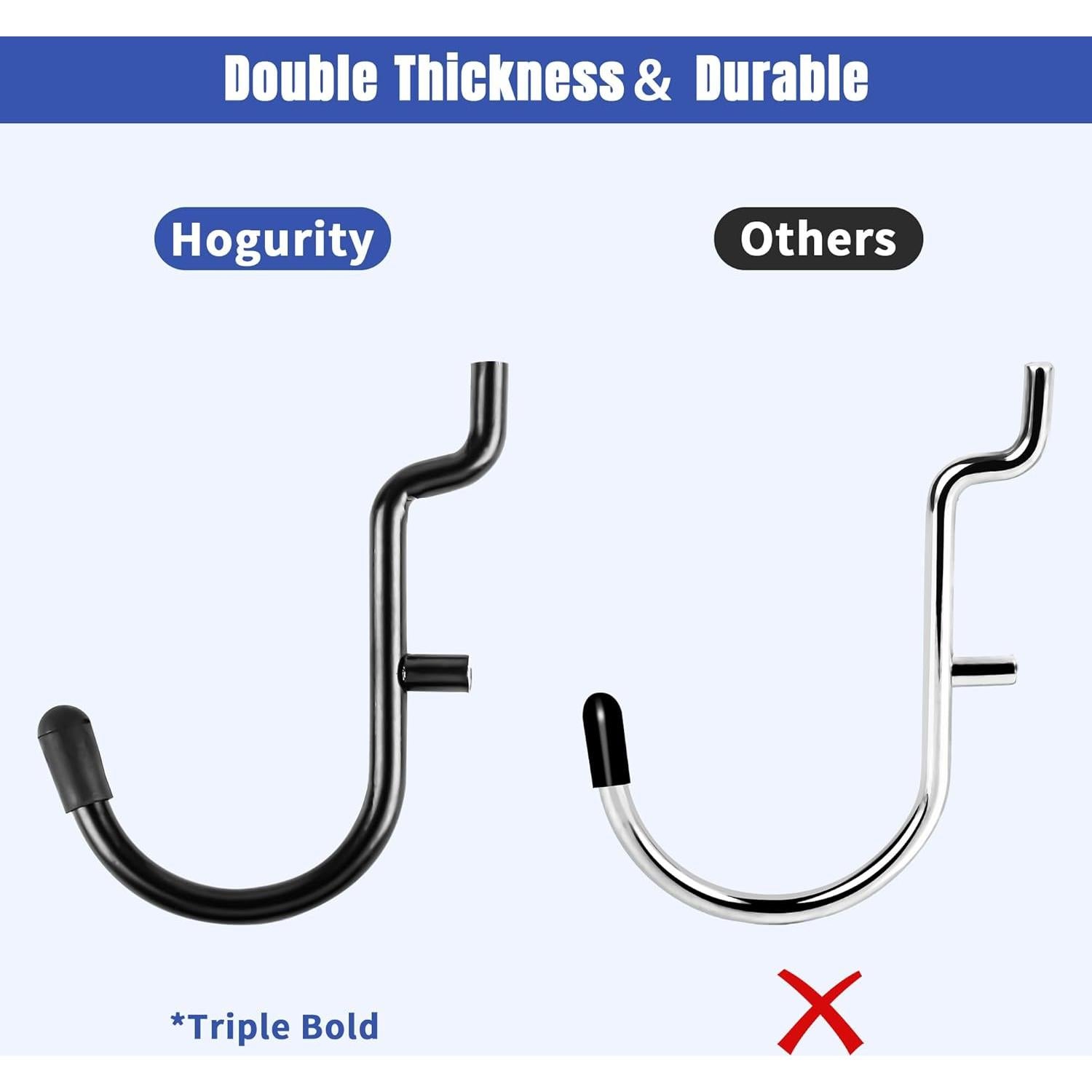 Juego de Ganchos para Tablero Hogurity 196 Piezas Alta Resistencia