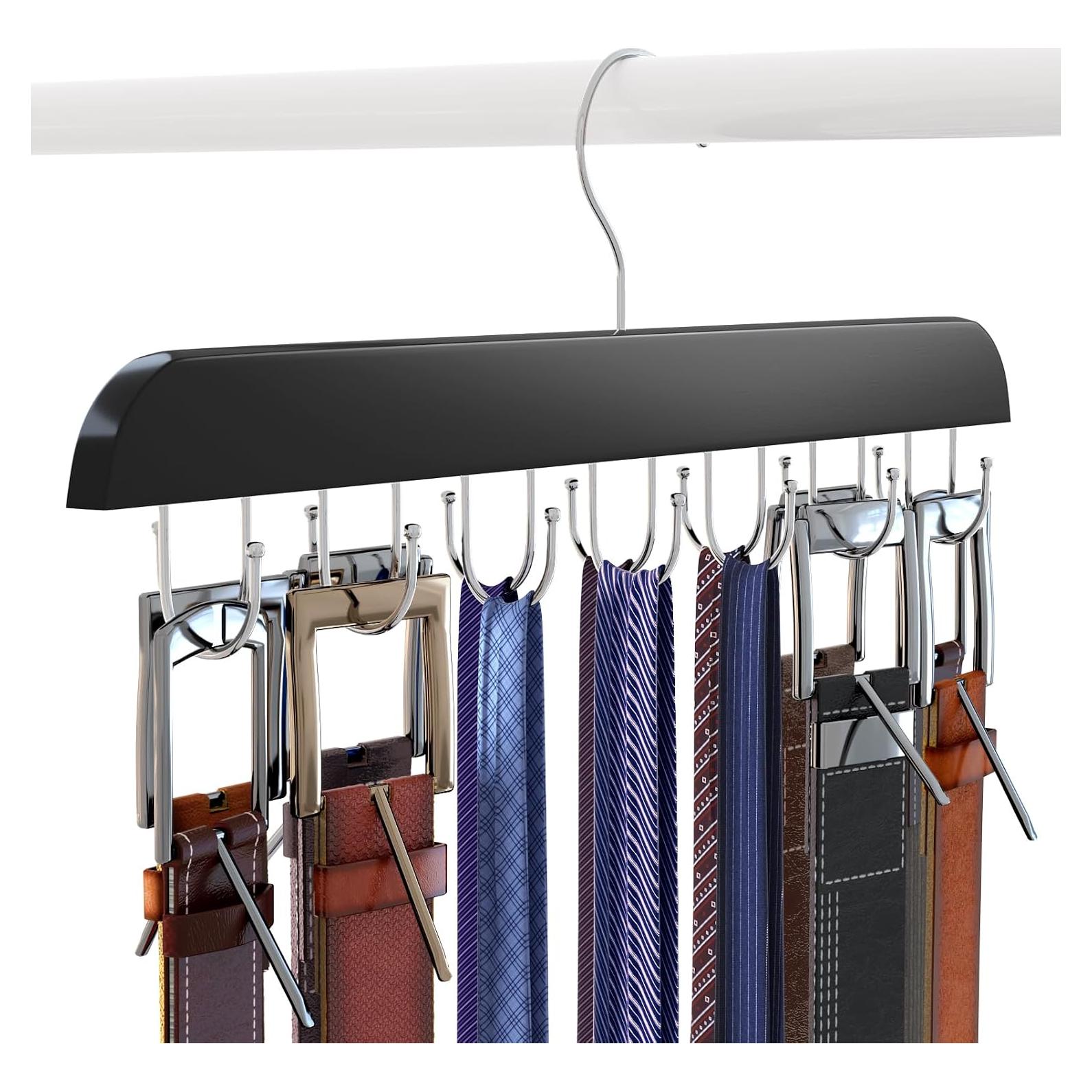 Organizador de Cinturones KERELEIME con 14 Ganchos Negro