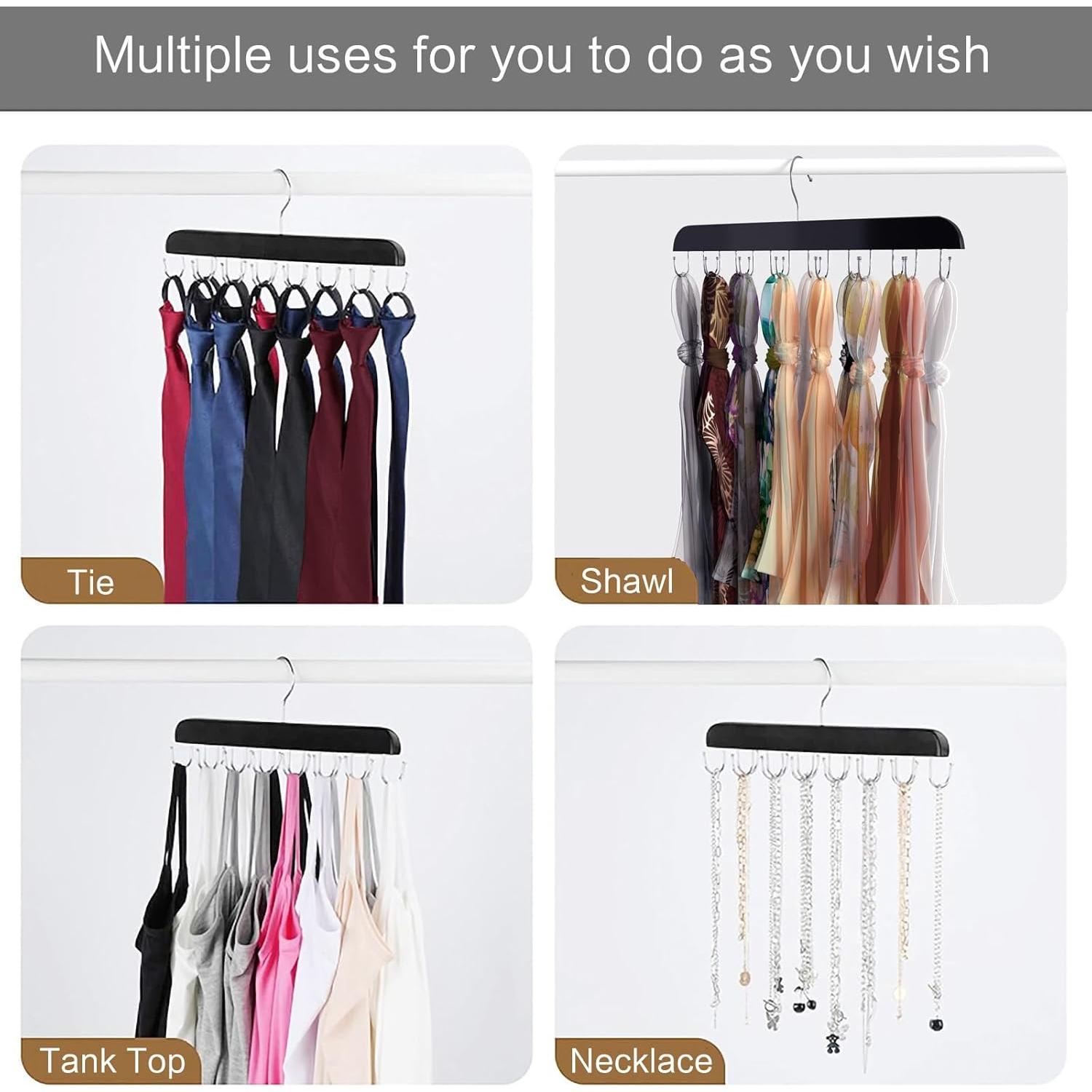 Organizador de Cinturones KERELEIME con 14 Ganchos Negro