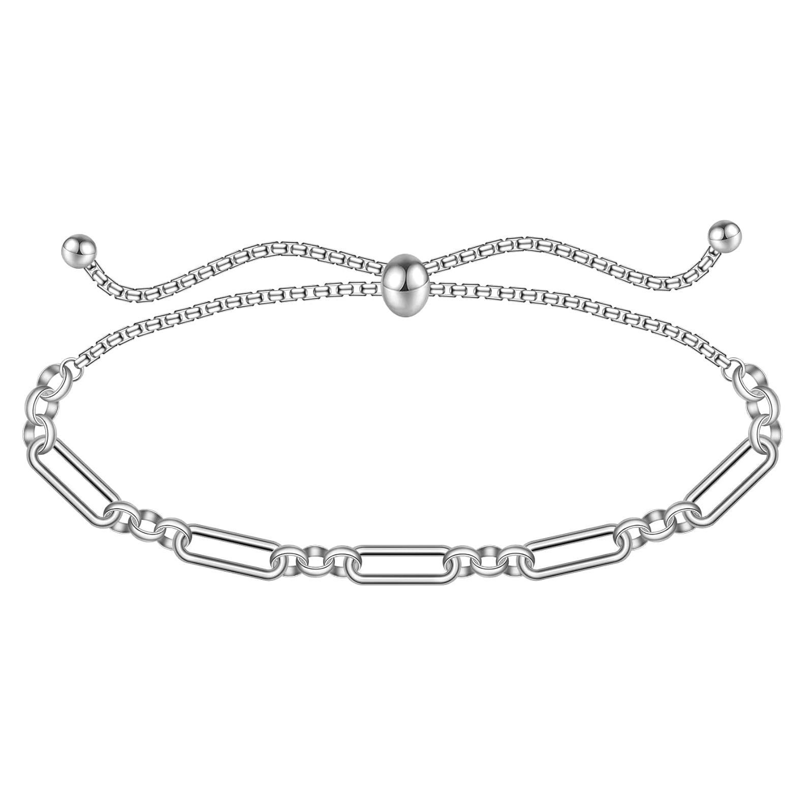 Pulsera de Tobillo Plata Esterlina 925 CHIC & ARTSY Multicapa